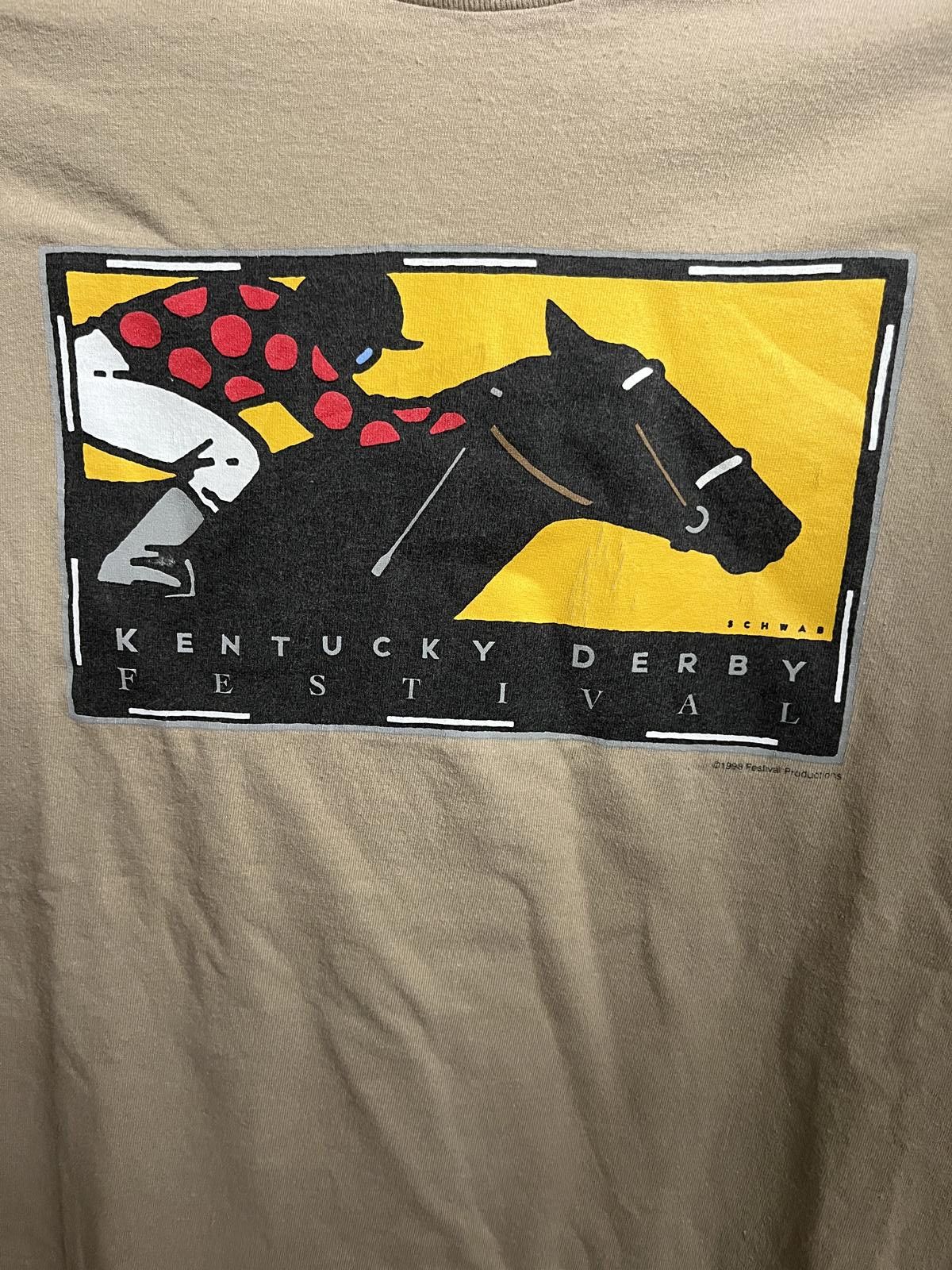 Hanes Kentucky Derby Festival Art T-shirt 1998 Michael Schwab XL Size US XL / EU 56 / 4 - 3 Thumbnail