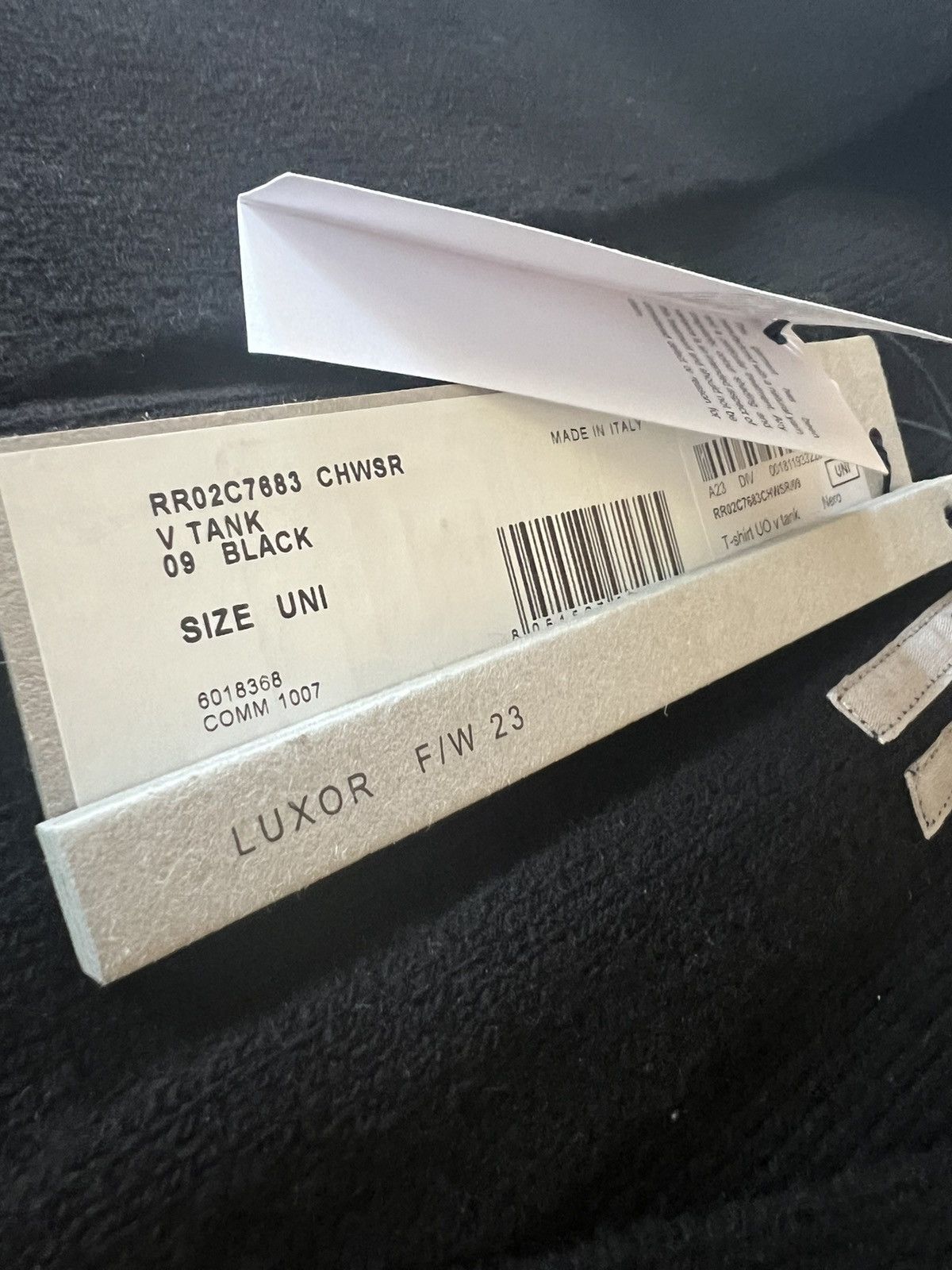 Rick Owens AW23 LUXOR DEEP V WOOL SWEATSHIRT Size US XL / EU 56 / 4 - 5 Thumbnail