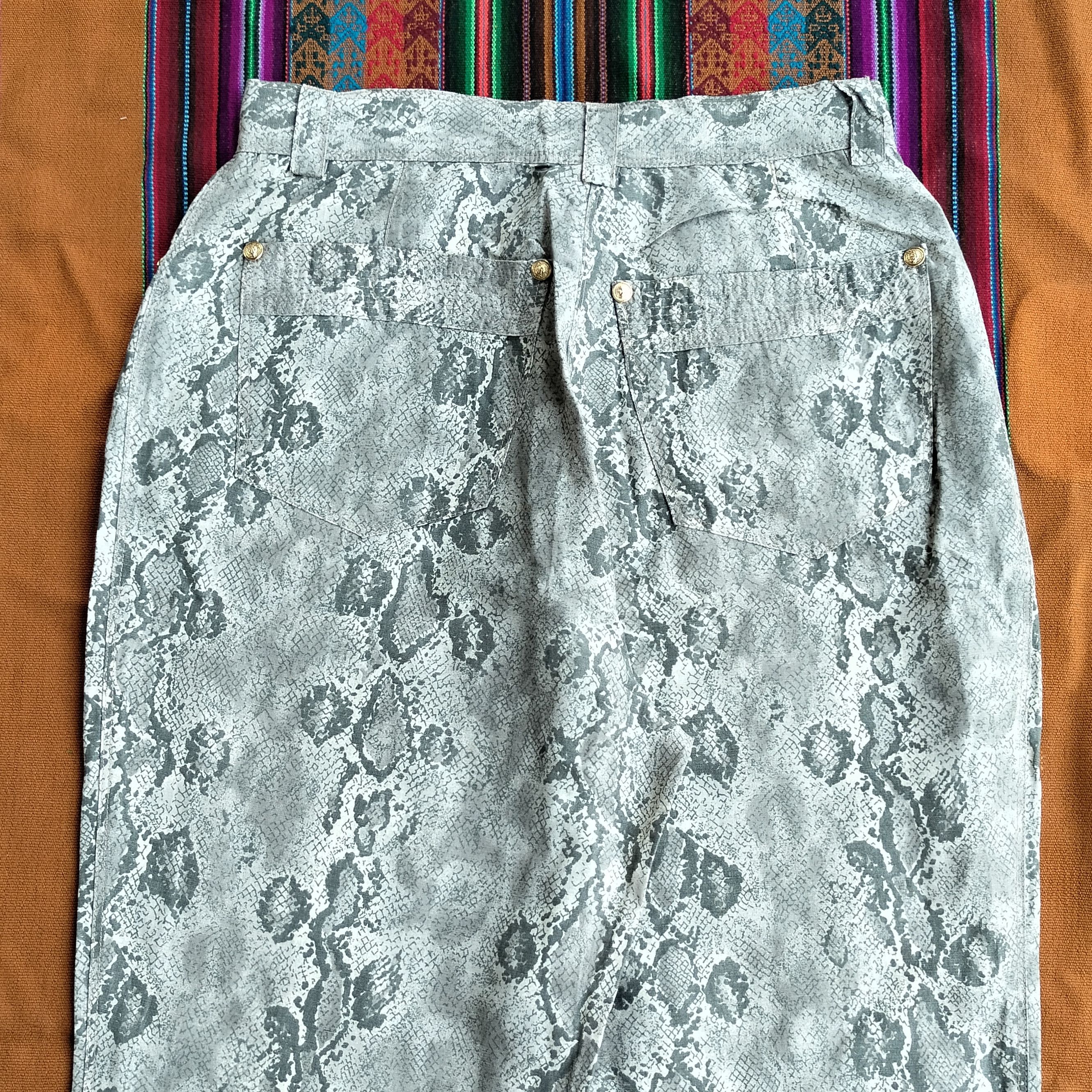 Versace Versace phyton skin pattern zipp leg pants Size 27" / US 4 / IT 40 - 10 Thumbnail