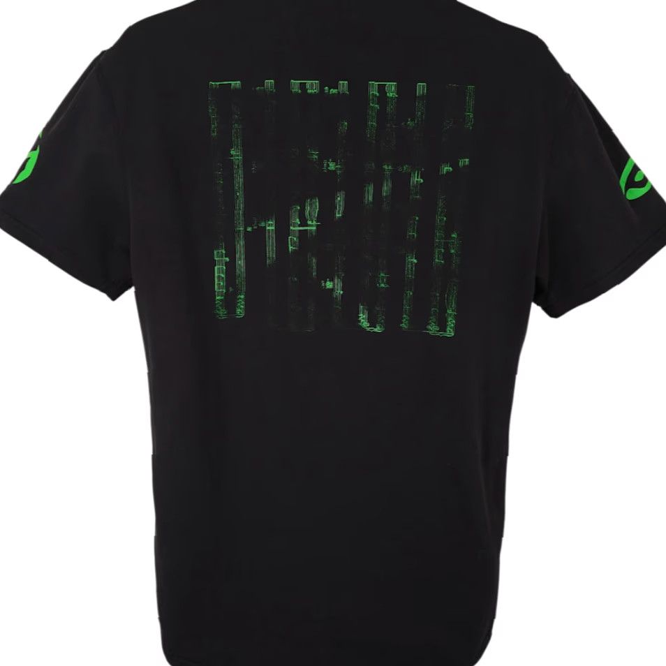 Vintage BYLT DJ T Shirt Mens Large Black Green Sheet Music Drop Cut Crew Neck Short Sleeve Cotton Blend Modern Music Tour EDM Mens Shirt Size US L / EU 52-54 / 3 - 4 Thumbnail