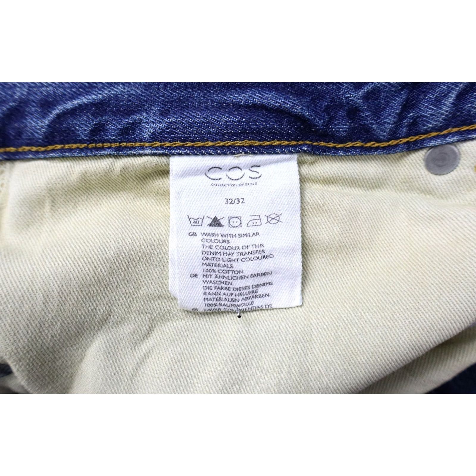Cos COS Jeans Men's W32/L32 Blue Skinny Zip Fly Stretch Faded Whiskers Size US 32 / EU 48 - 7 Thumbnail