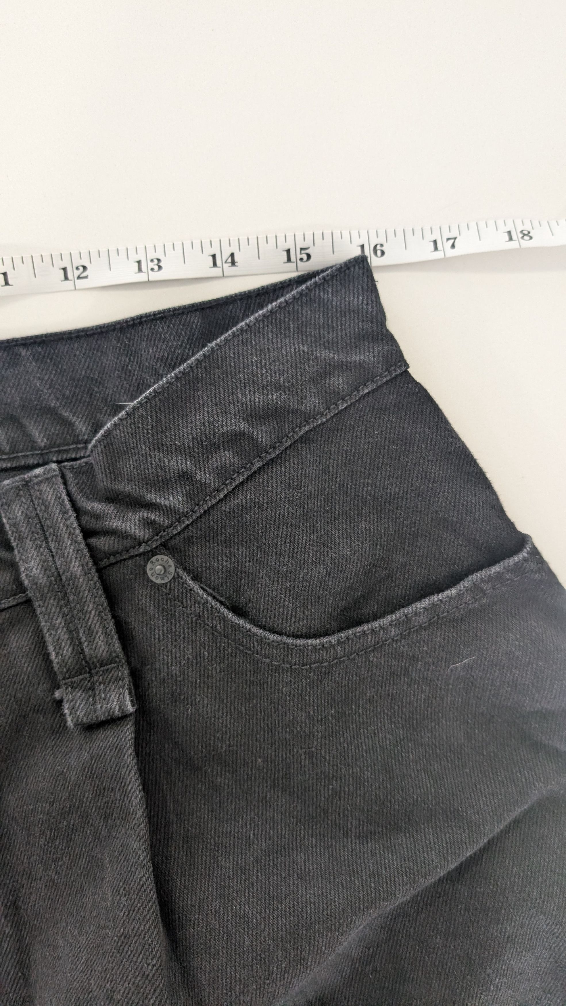 Simone Rocha SIMONE ROCHA Mens Black Wide Leg Puddle Jeans Rhinestone Size US 32 / EU 48 - 14 Thumbnail