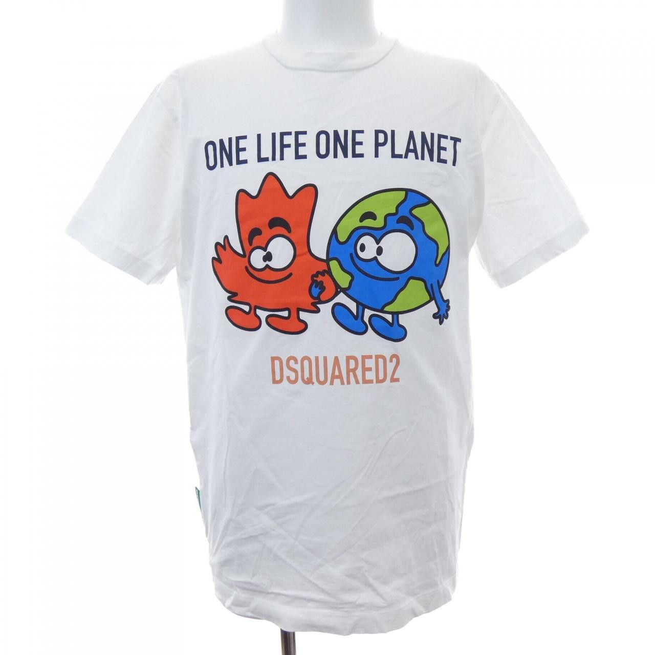 Dsquared2 Dsquared2 Dsquared2 Cotton T Shirt Textile T-Shirts S78GD0066 DUTY FREE for USA Size ONE SIZE - 1 Thumbnail