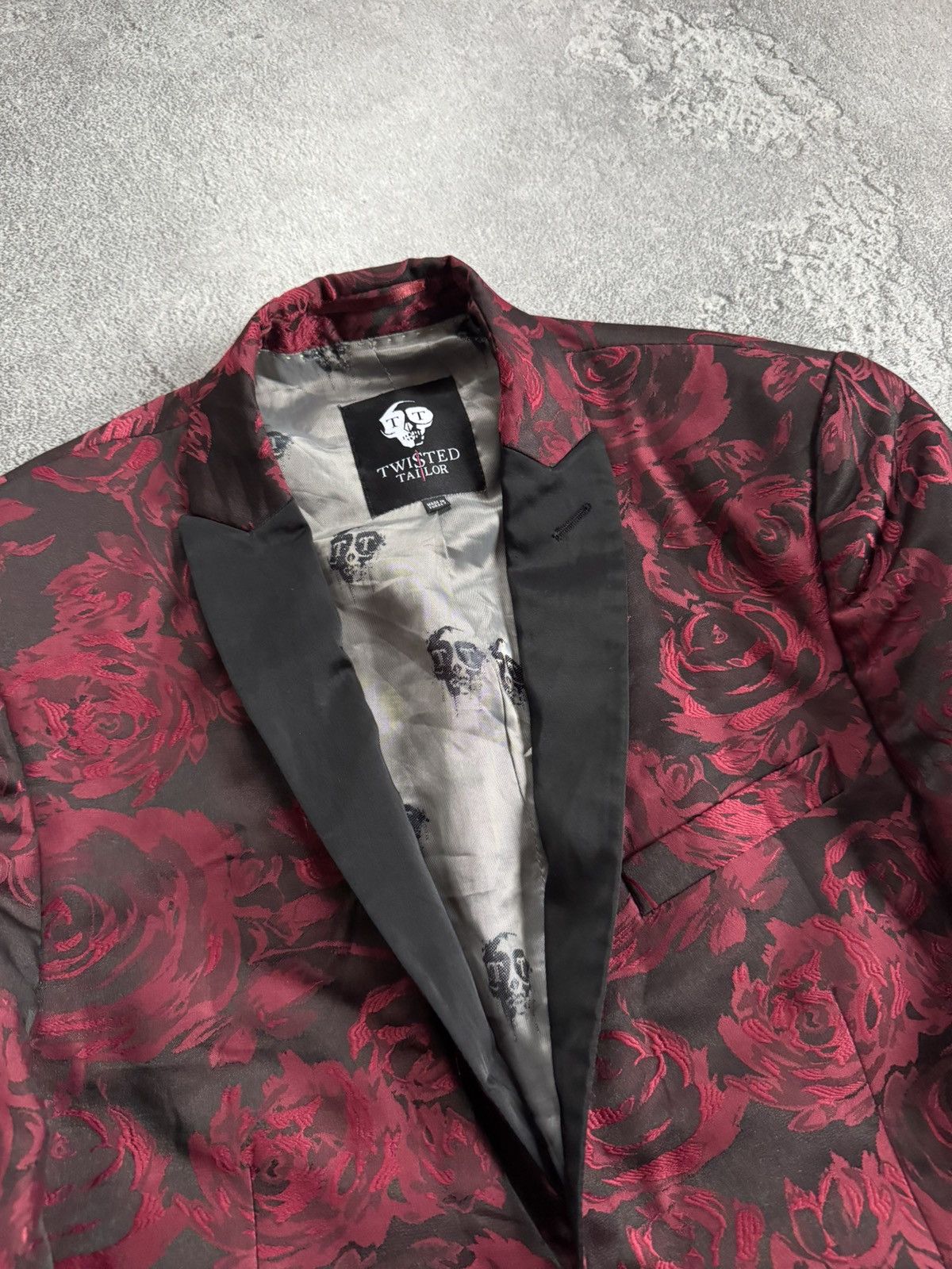 Other Twisted Tailor 40R all printed rose 🌹 blazer light jacket Size 40R - 5 Thumbnail