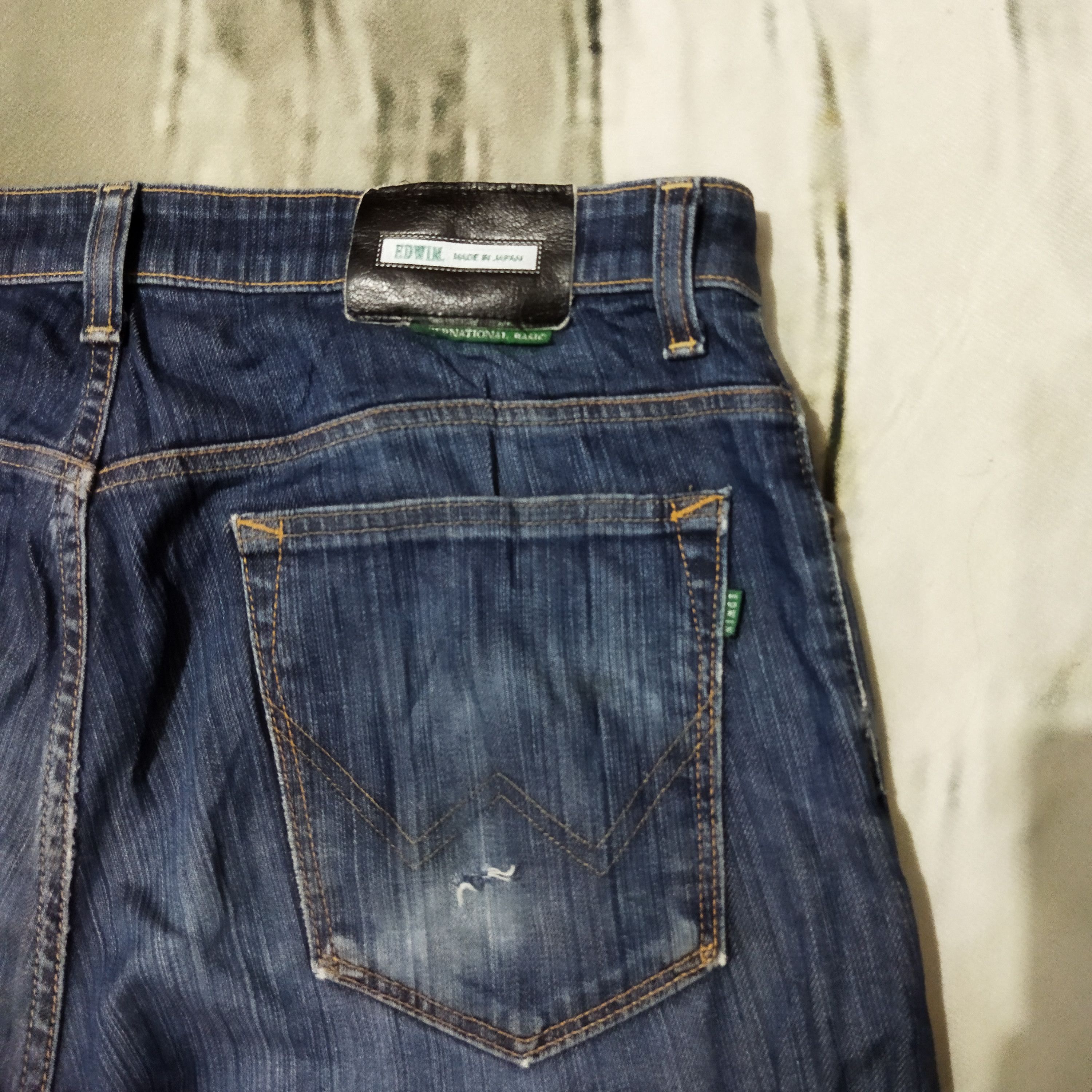 Edwin × Vintage VINTAGE EDWIN DESTRESSED BLUE JEANS PANTS Size US 34 / EU 50 - 10 Thumbnail
