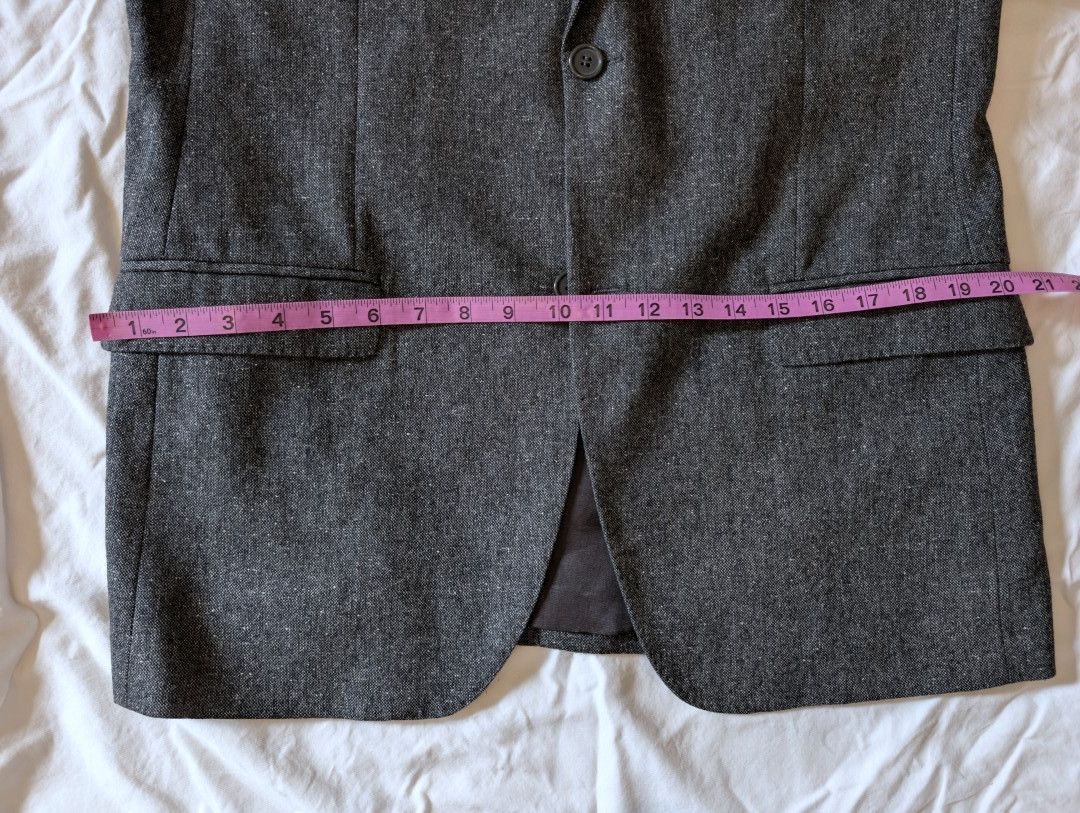 Calvin Klein Calvin Klein Collection Sport Jacket, Grey Tweed 40R Size 40R - 5 Thumbnail