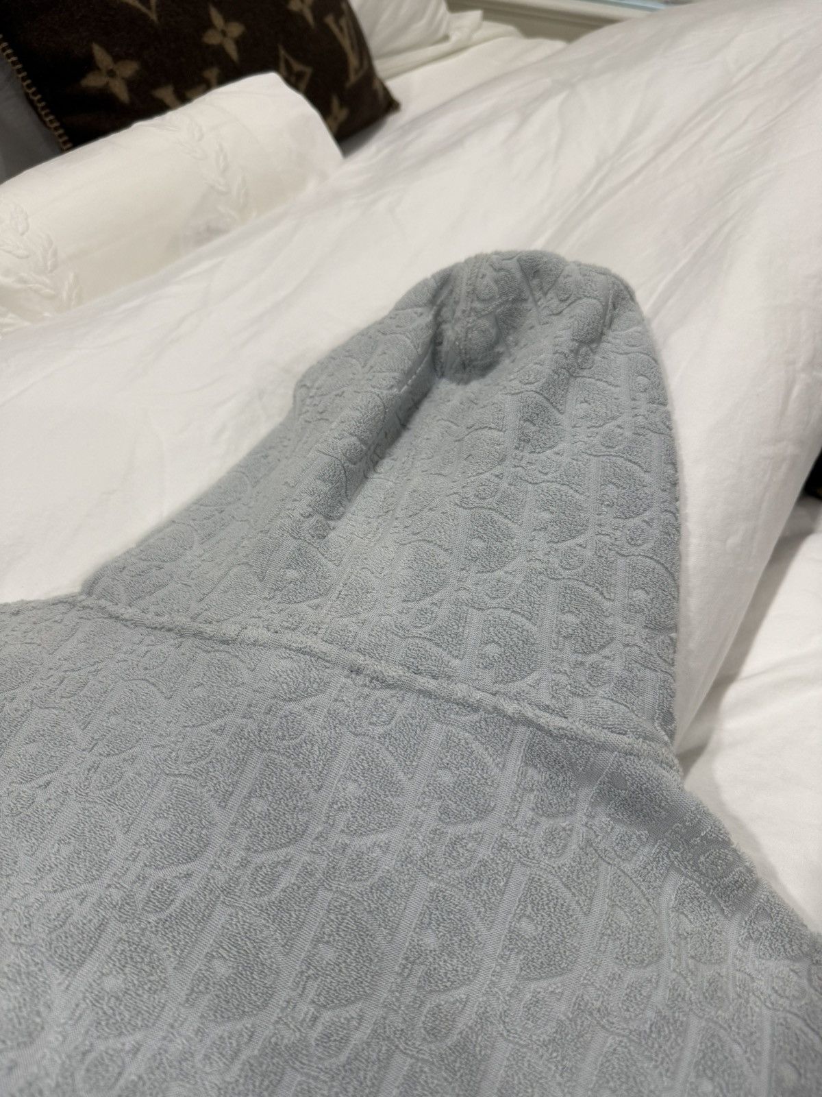Dior Dior Oblique Terry Hoodie Blue Grey Size US M / EU 48-50 / 2 - 15 Thumbnail