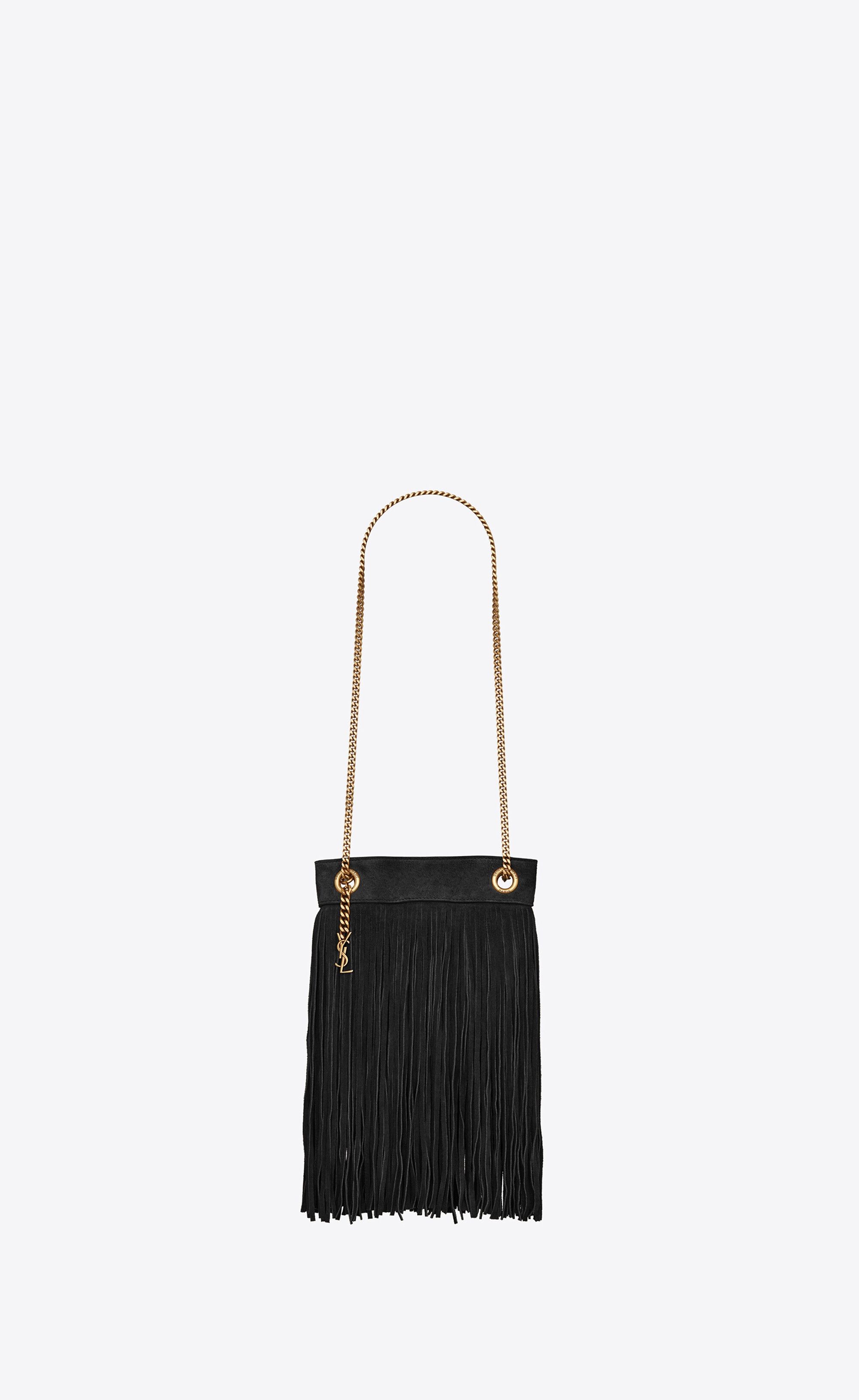 Saint Laurent Paris o1s1wg110125 633753 Size: OS / Grace Small Hobo Bag in Black Size ONE SIZE - 1 Thumbnail