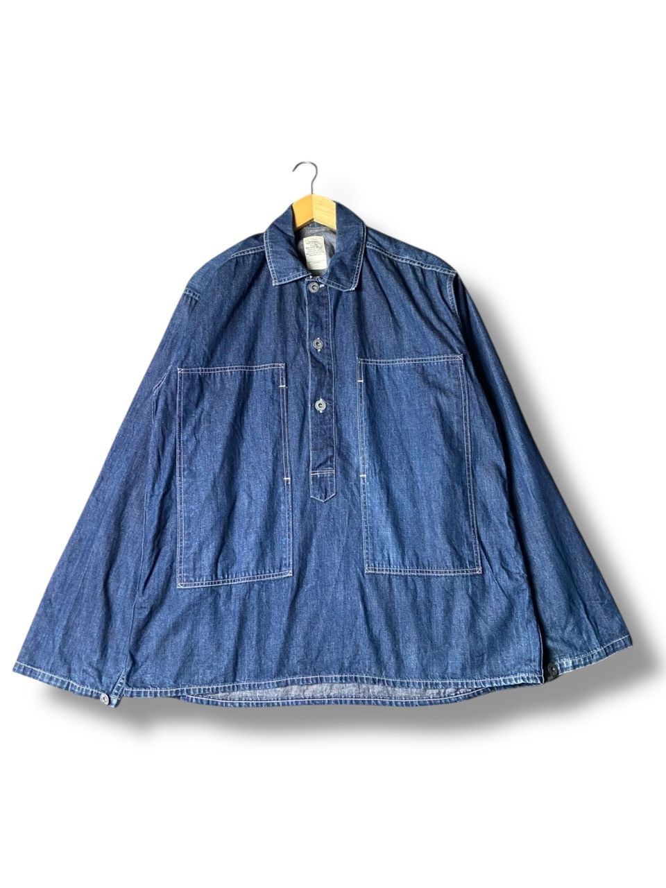 The Real McCoy's The Real Mc Coys’ Dungaree Pullover Denim Jacket (166) Size US M / EU 48-50 / 2 - 2 Thumbnail