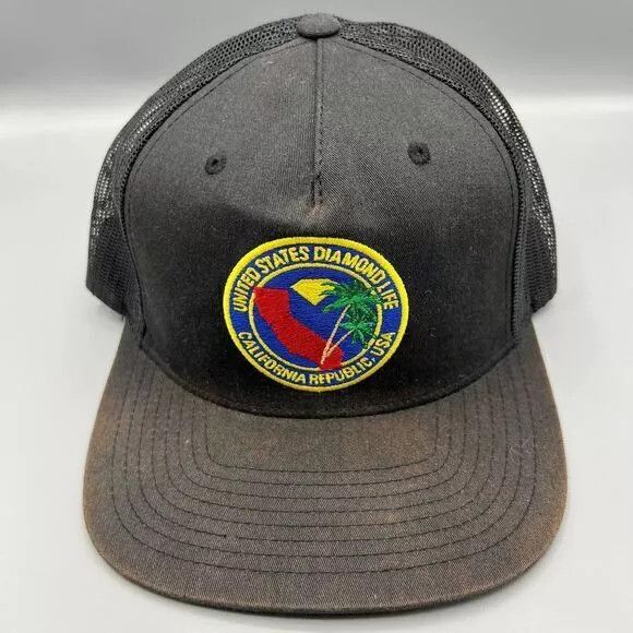 Diamond Supply Co. Diamond Supply Co Trucker Hat Men Black Green Snap Back Cap Size ONE SIZE - 1 Thumbnail