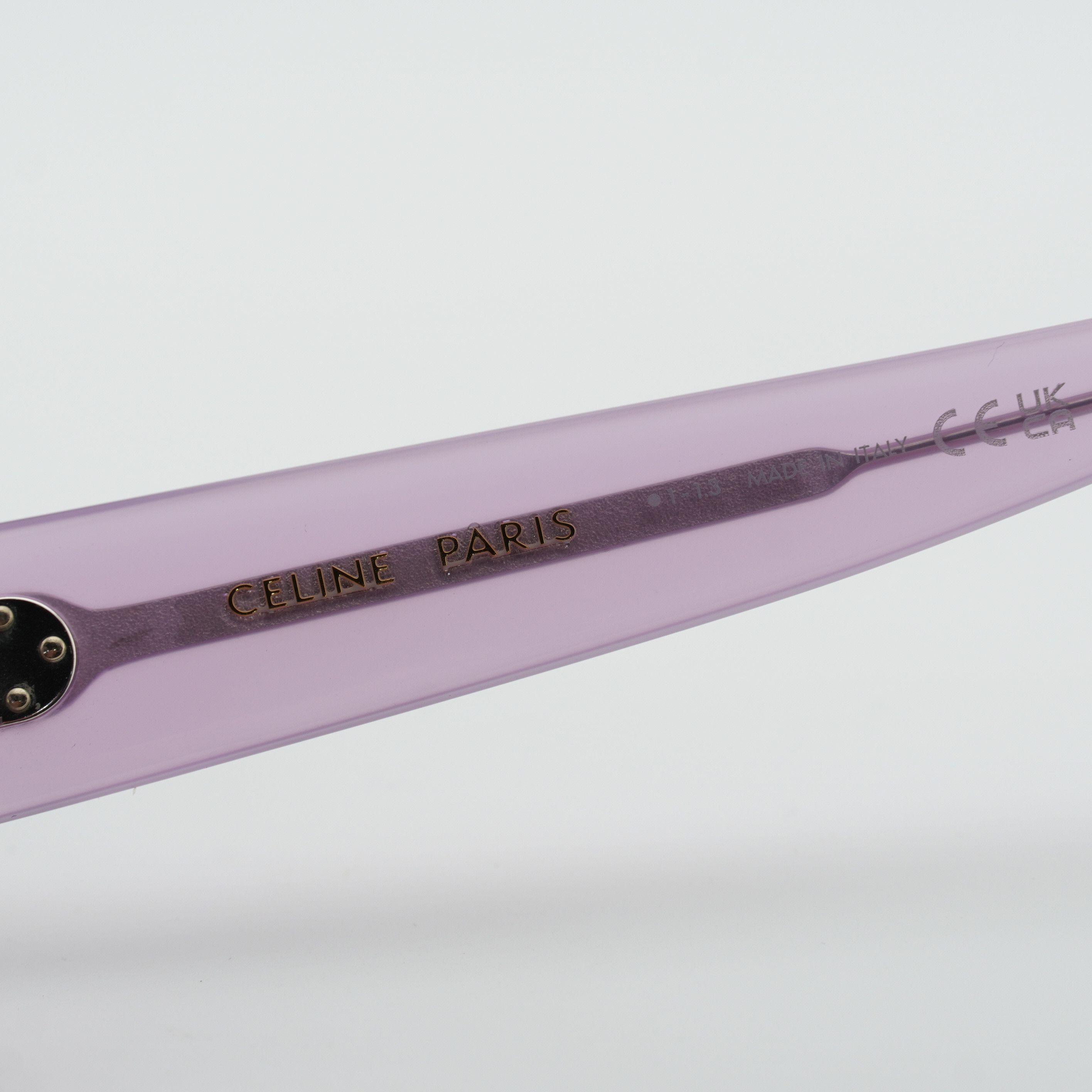 Celine Celine CL50123I 078 Eyeglasses Shiny Lilac 48mm Round Frame Size ONE SIZE - 10 Thumbnail