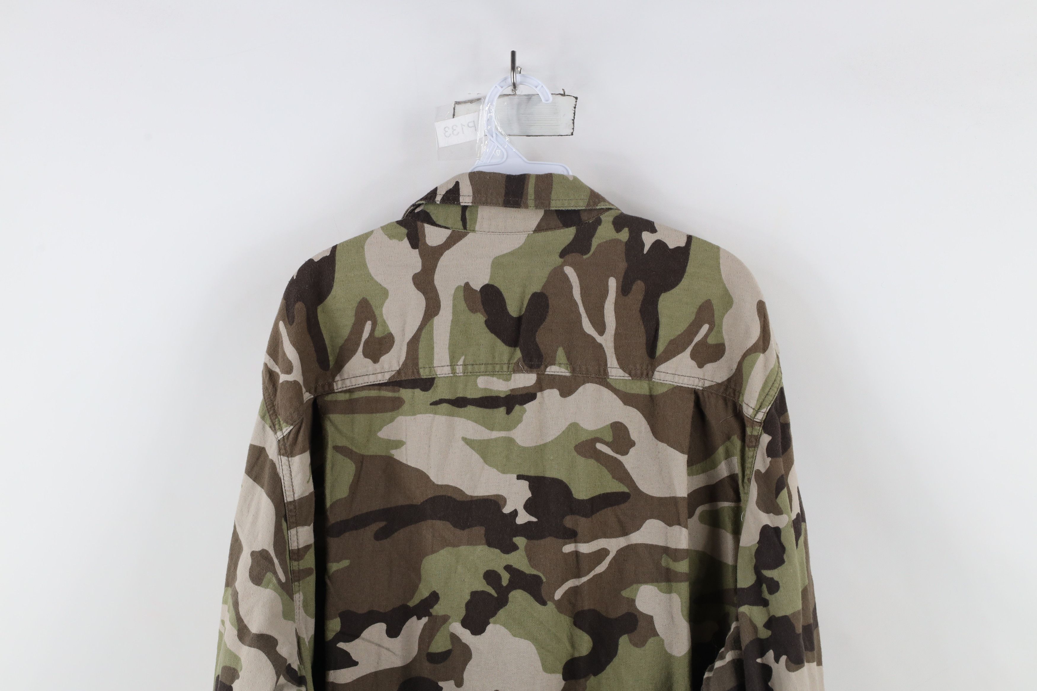 Vintage Vintage 90s Streetwear Camouflage Collared Button Shirt Size US XXL / EU 58 / 5 - 9 Thumbnail