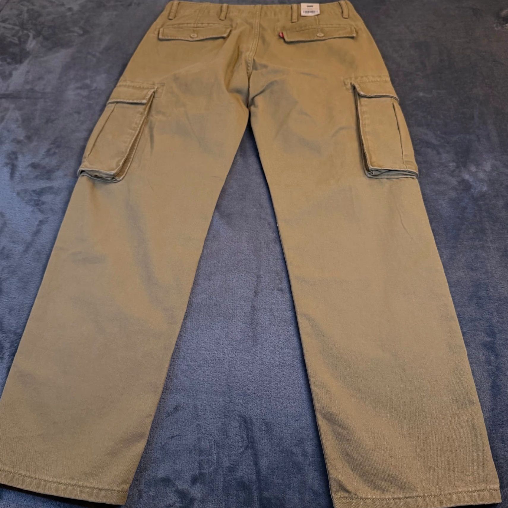 Levi's VINTAGE Levis Ace Cargo Pants Mens 30x30" Tan Khaki Relaxed Tapered Cotton NWT Size US 30 / EU 46 - 4 Thumbnail