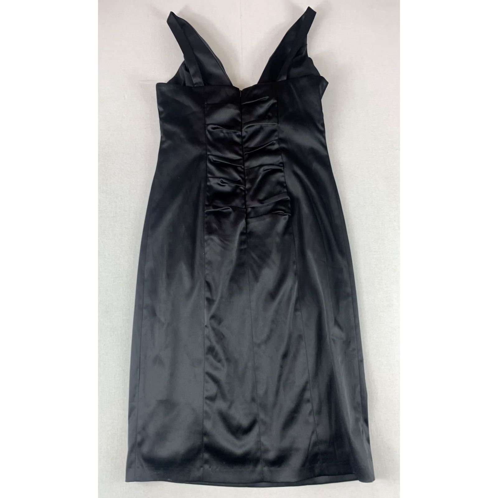 Vintage Maggy Boutique Dress Womens Size 8 Black V-Neck Sleeveless Suzi Chin Size M / US 6-8 / IT 42-44 - 8 Thumbnail