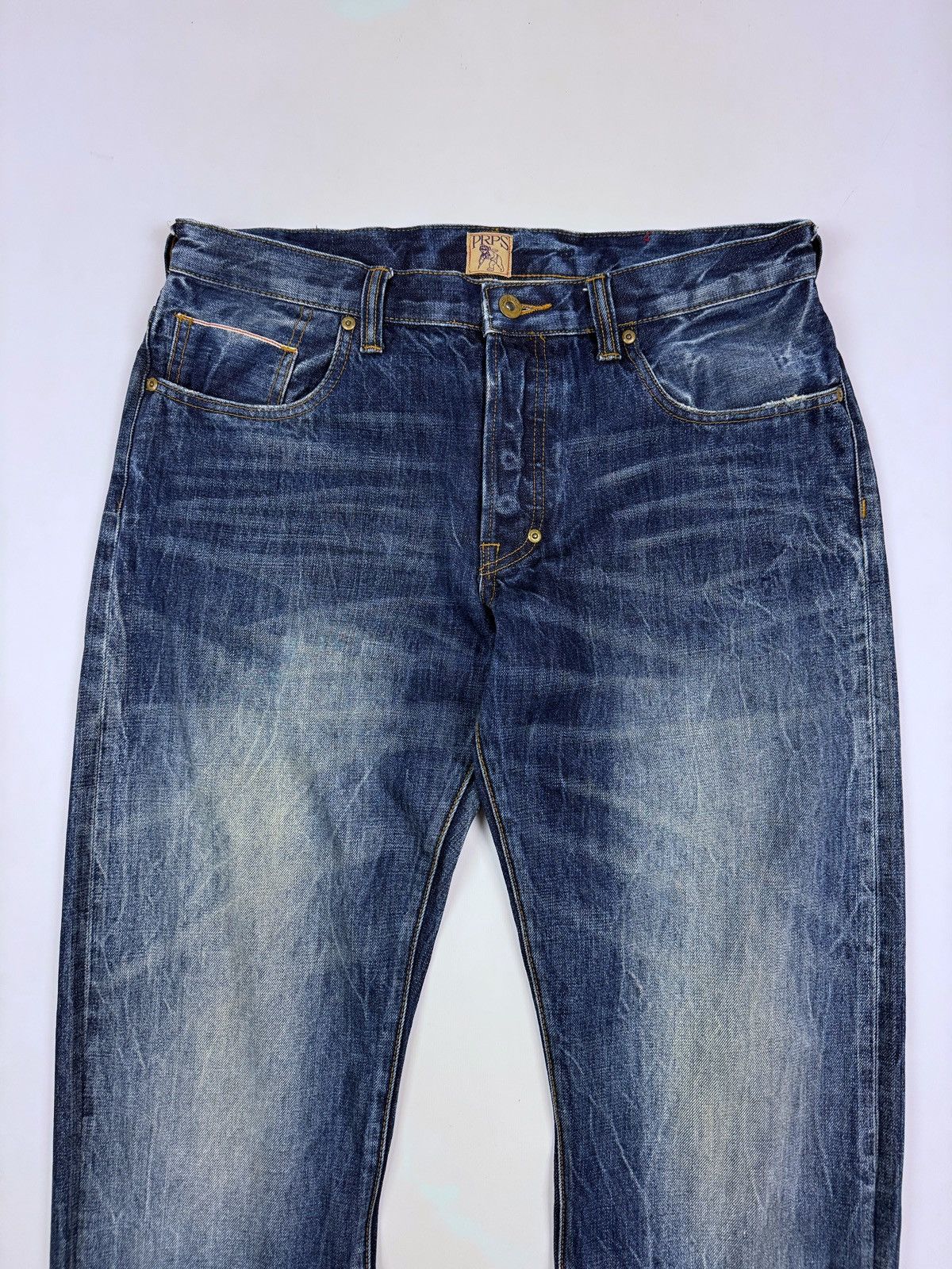 Prps PRPS Washed Selvage Denim Jeans Size US 34 / EU 50 - 7 Thumbnail