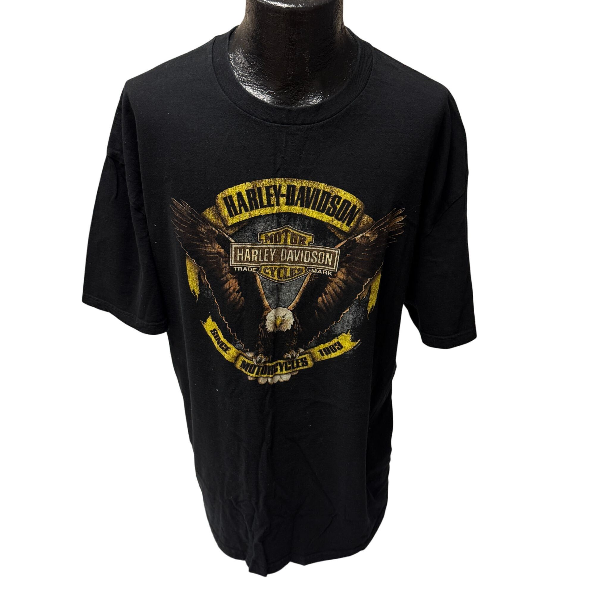 Harley Davidson HD SOARING EAGLE INDIANA RACE CAR Motorcycle Biker T Shirt Size US XXL / EU 58 / 5 - 2 Thumbnail