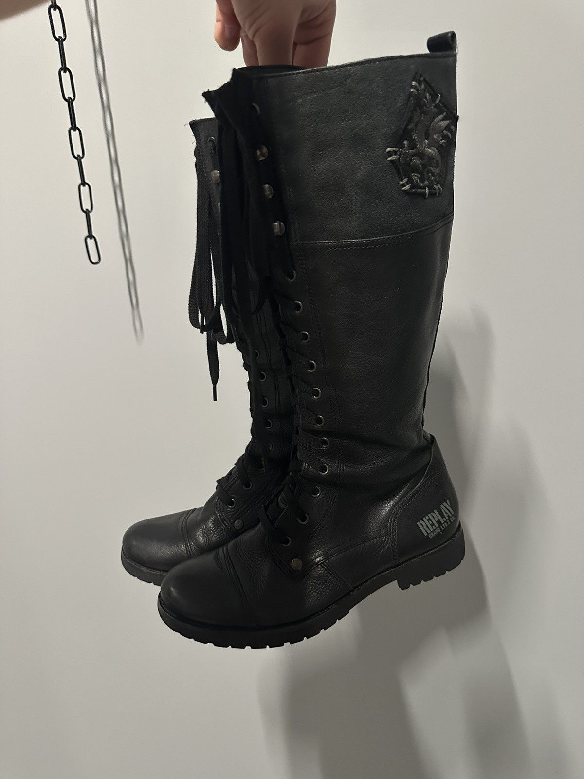 A.S.98 A.S.98 Type Avant Garde Leather High Boots Gothic Punk Size US 8 / IT 38 - 4 Thumbnail