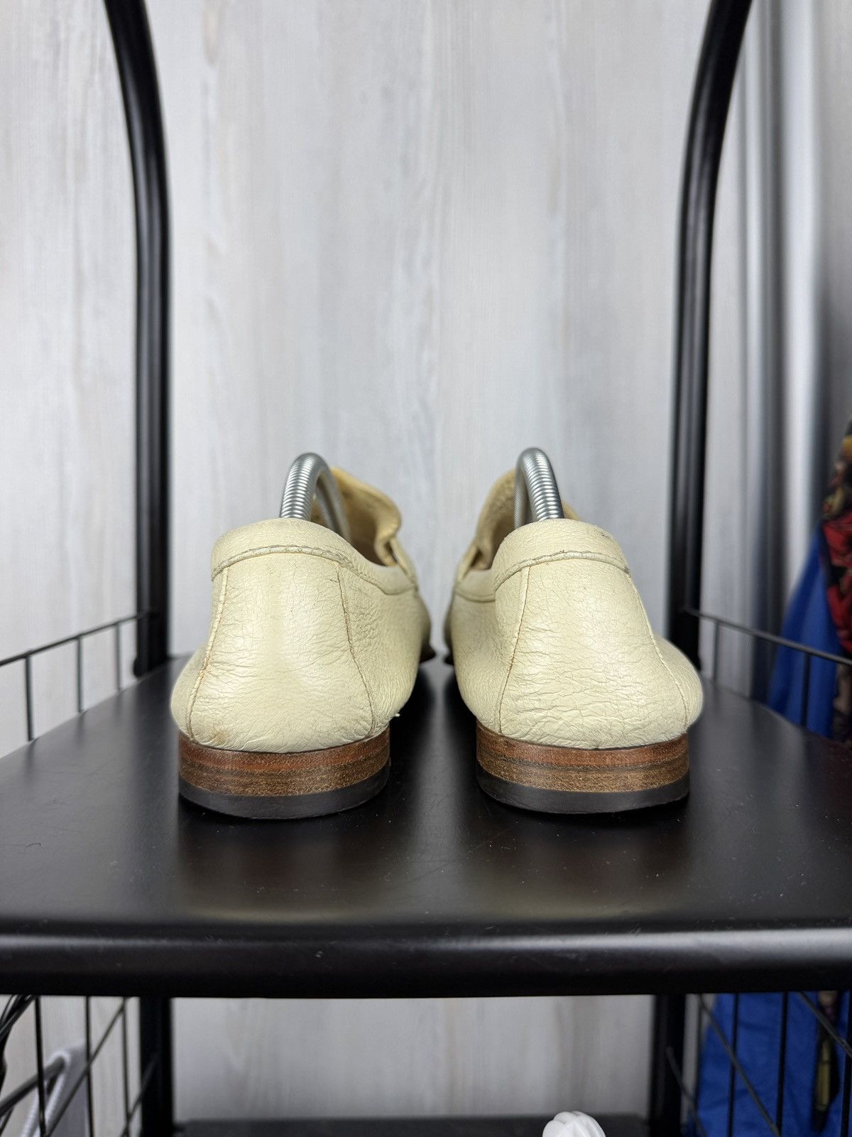 Ermenegildo Zegna Ermenegildo Zegna Ivory White Leather Classic Loafers 9.5EE Size US 10.5 / EU 43-44 - 13 Thumbnail
