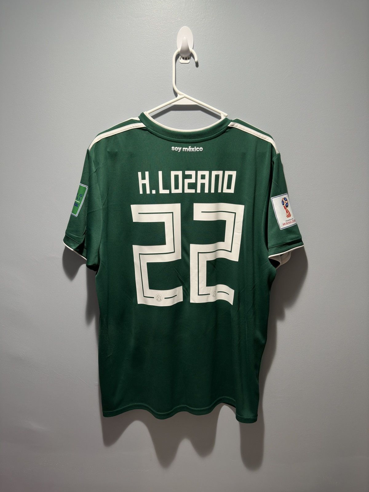 Adidas HIRVING LOZANO (CHUCKY) MEXICO 2018 WC SOCCER JERSEY | Grailed