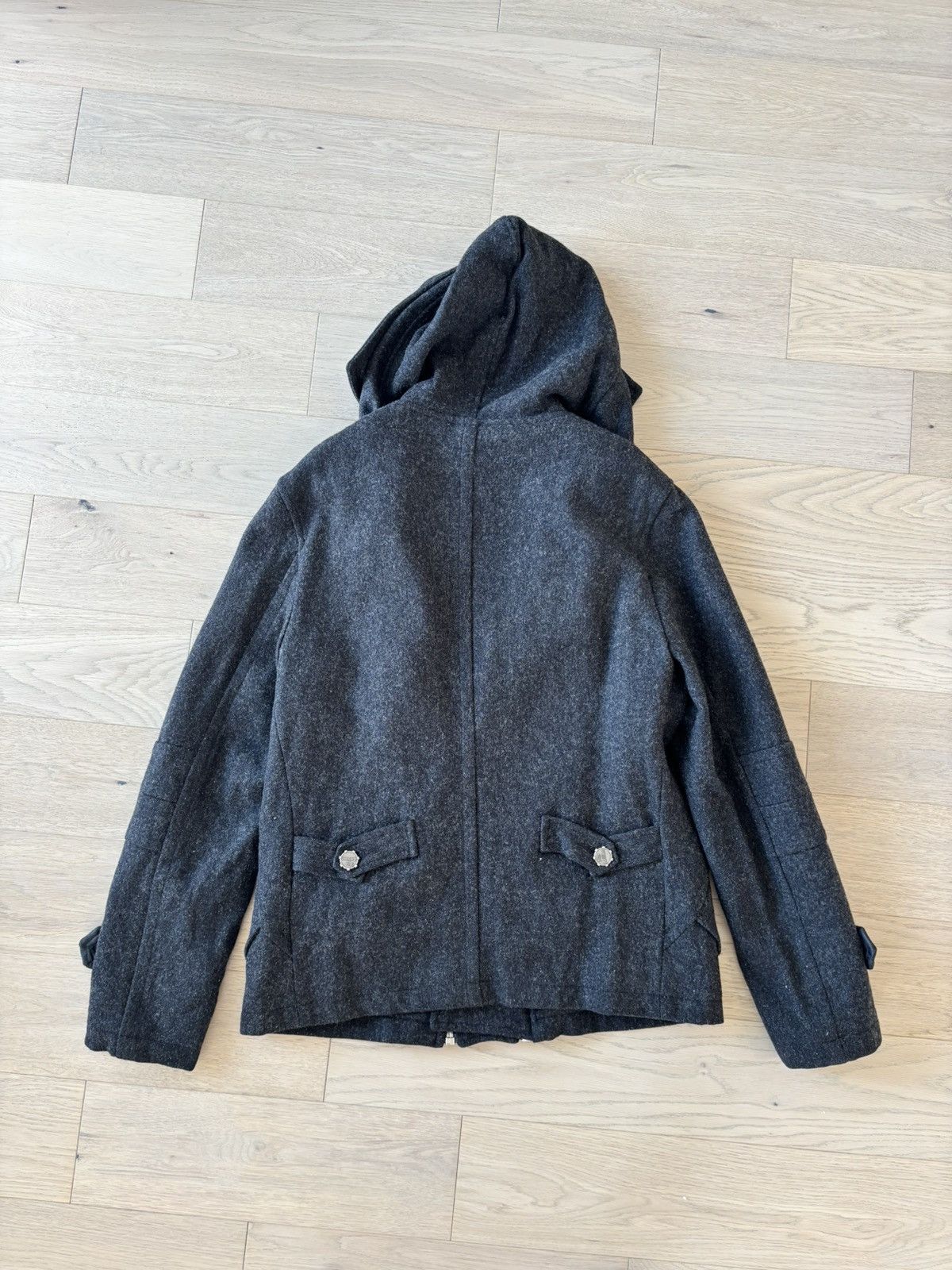 John Galliano John Galliano Women’s Double Zip Wool Hooded Jacket Size L / US 10 / IT 46 - 5 Thumbnail