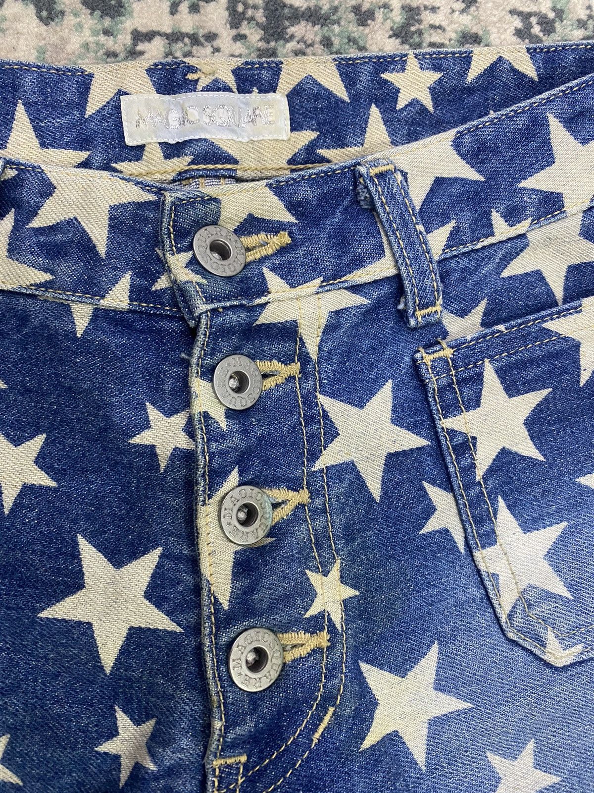 Hysteric Glamour Magic Square Star Printed Hysteric Style Flare Denim Size US 28 / EU 44 - 13 Thumbnail