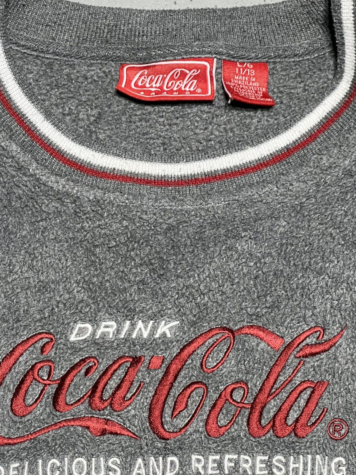 Coca Cola Vintage Coca-Cola sweatshirt grey large Size US L / EU 52-54 / 3 - 2 Thumbnail
