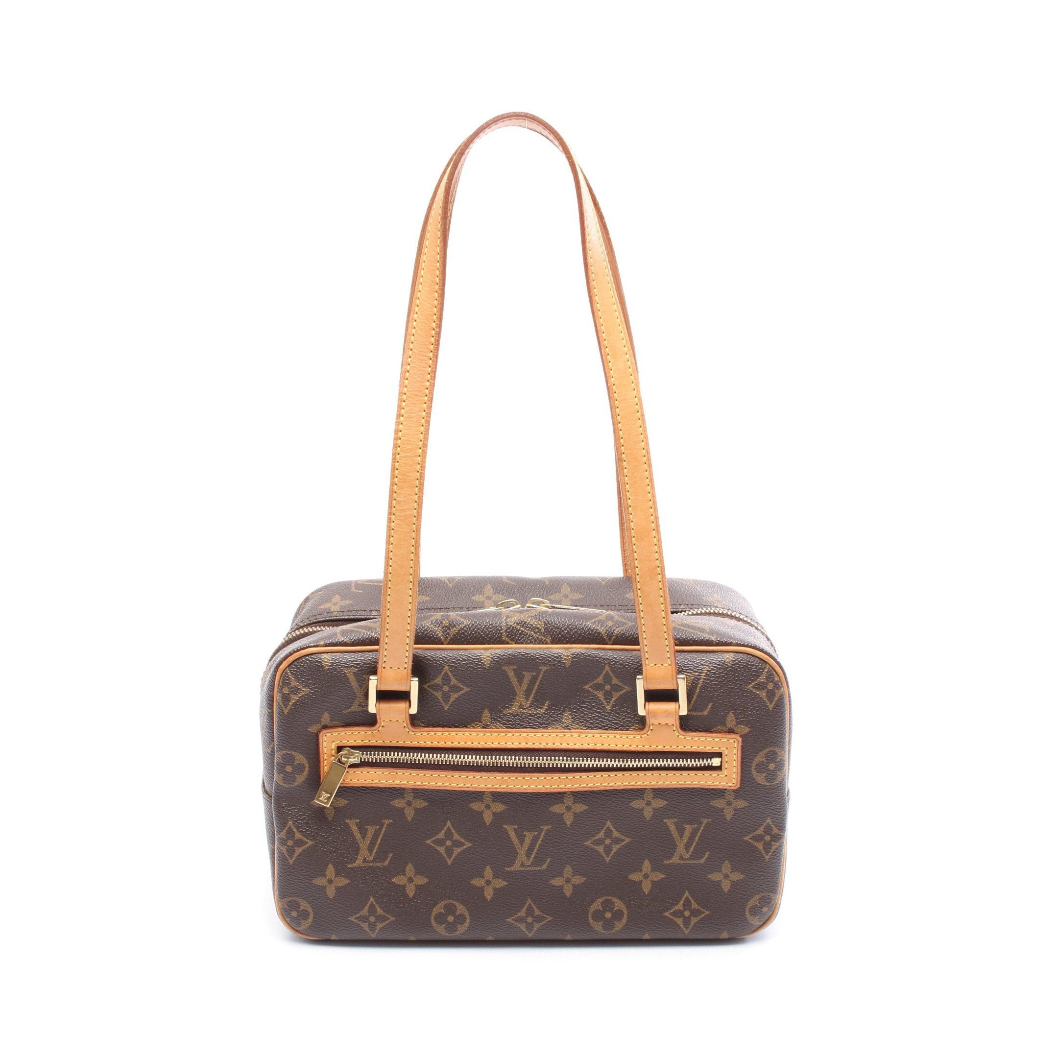 Louis Vuitton Louis Vuitton Cite Mm Monogram Shoulder Bag Leather Brown Size ONE SIZE - 1 Thumbnail