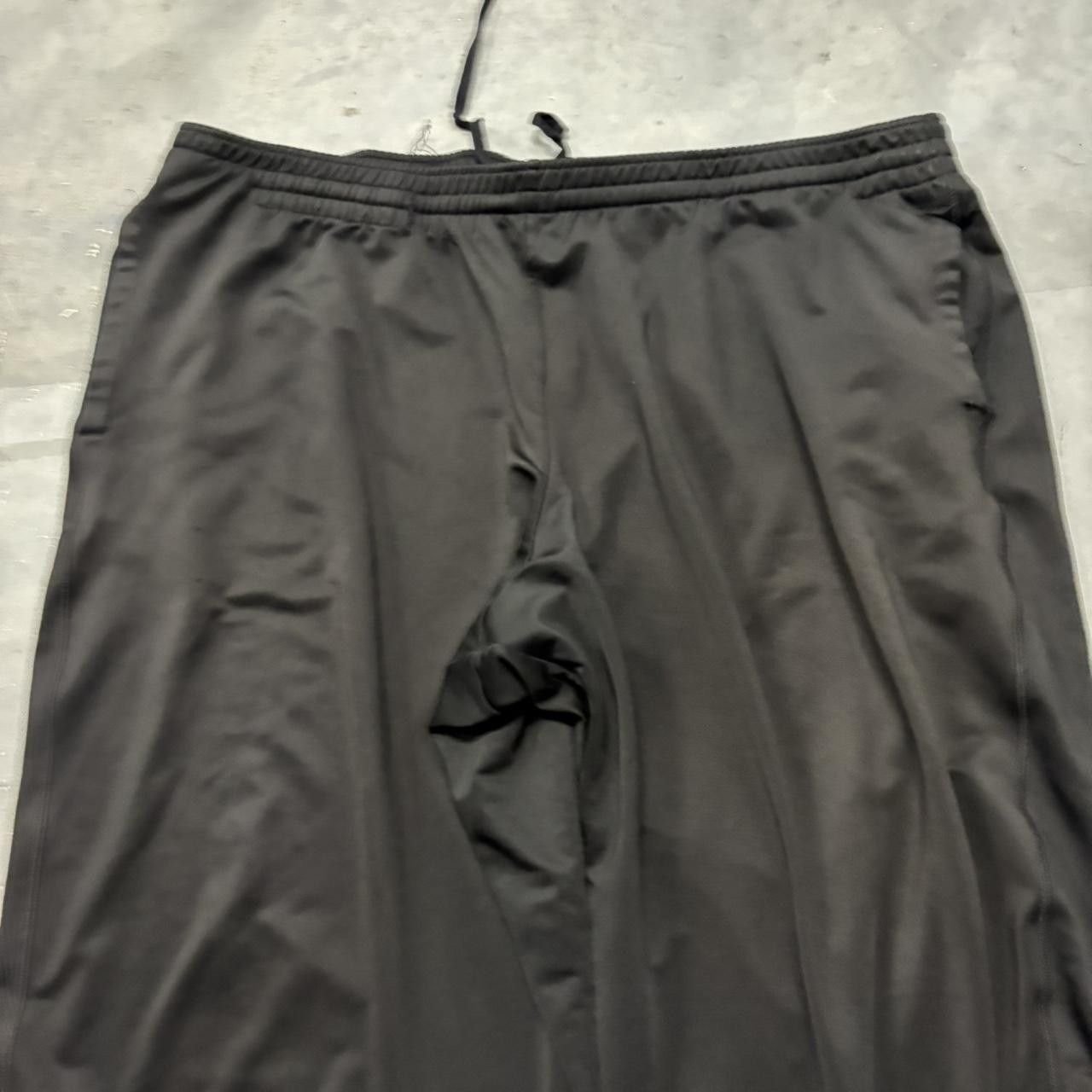 Japanese Brand × Vintage Crazy Vintage Y2K/2000s Baggy Black Drill Streetwear Loose Fit Track Pants! Size US 36 / EU 52 - 4 Thumbnail