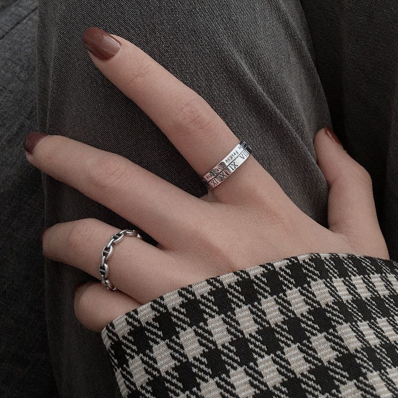 Jewelry Vintage Jewelry Rings Open Size Chrome Ring (Size 7-13) Size ONE SIZE - 1 Thumbnail
