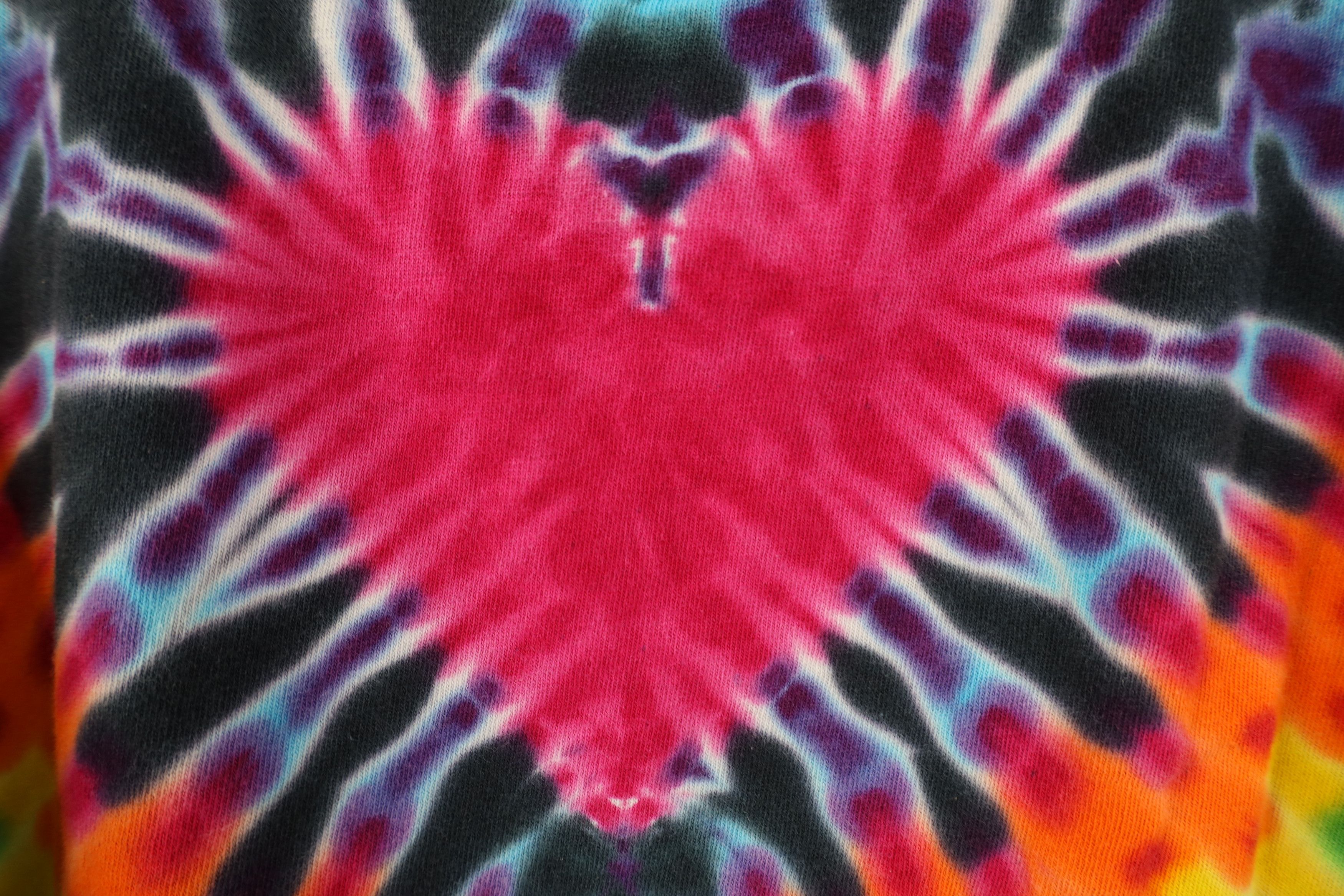 Vintage Vintage 90s Y2K Babydoll Tie Dye Heart Short Sleeve T-Shirt Size S / US 4 / IT 40 - 4 Thumbnail