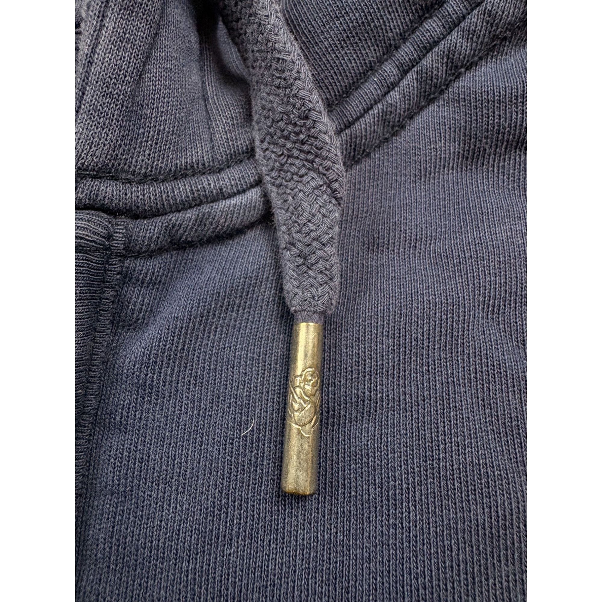 True Religion True Religion Mens Navy Full-Zip Hoodie With Drawstring Hood Size US XXL / EU 58 / 5 - 16 Thumbnail