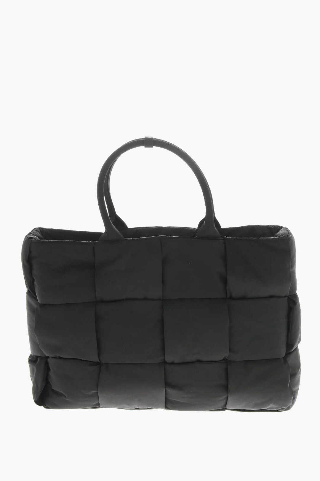 Bottega Veneta og1mm0426 Size: OS / Woven Fabric Maxi Tote Bag in Black Size ONE SIZE - 1 Thumbnail