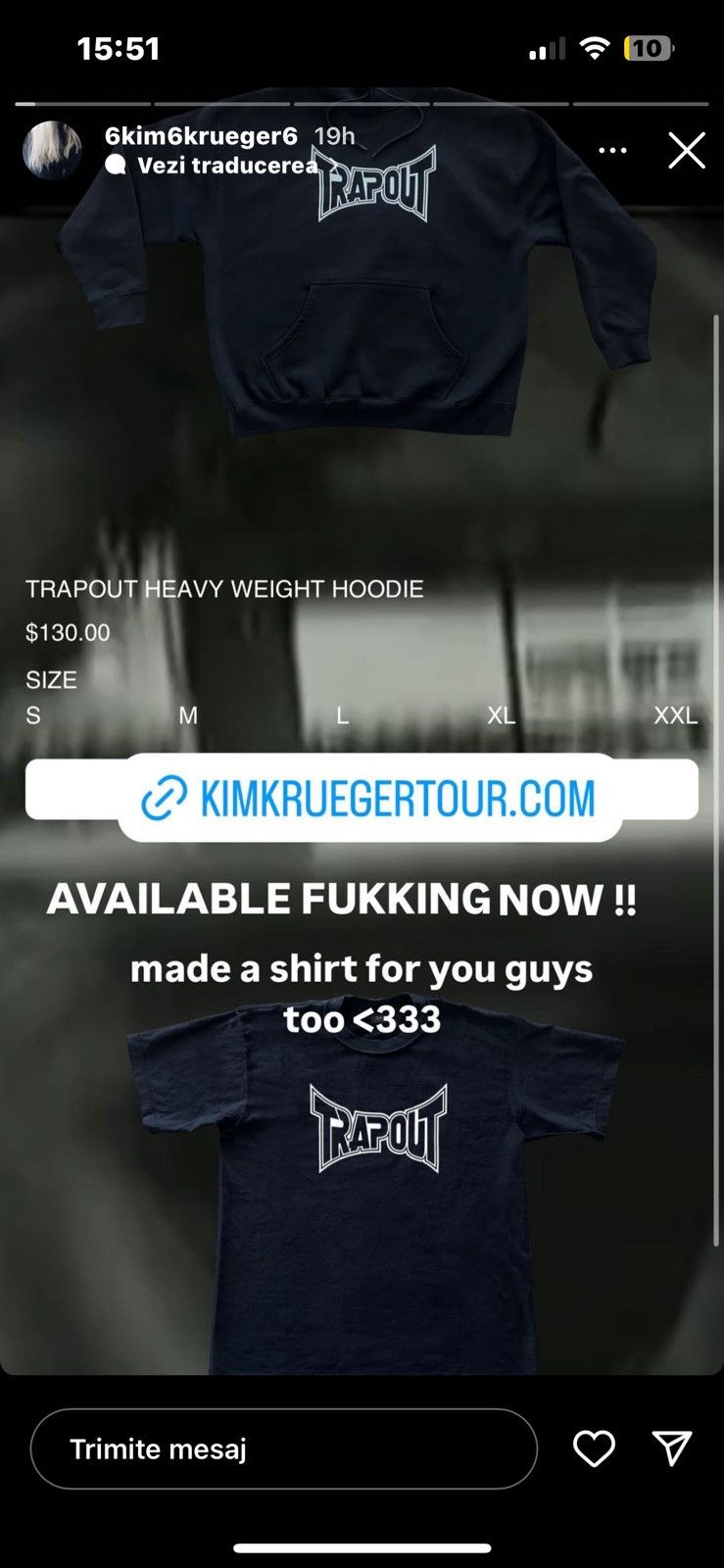 Destroy Lonely × Kim Krueger kim krueger trapout tee Size US M / EU 48-50 / 2 - 4 Thumbnail