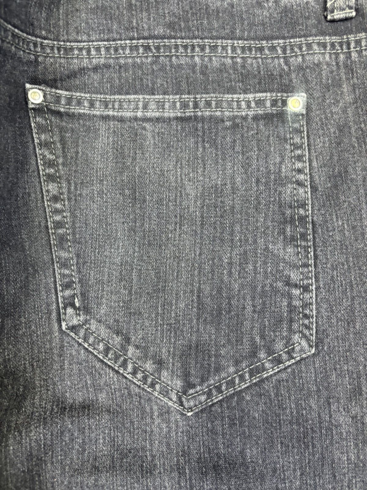 Japanese Brand Double Waist🔥Japanese Moto Skull Poem Junya Punk Denim F745 Size US 32 / EU 48 - 14 Thumbnail