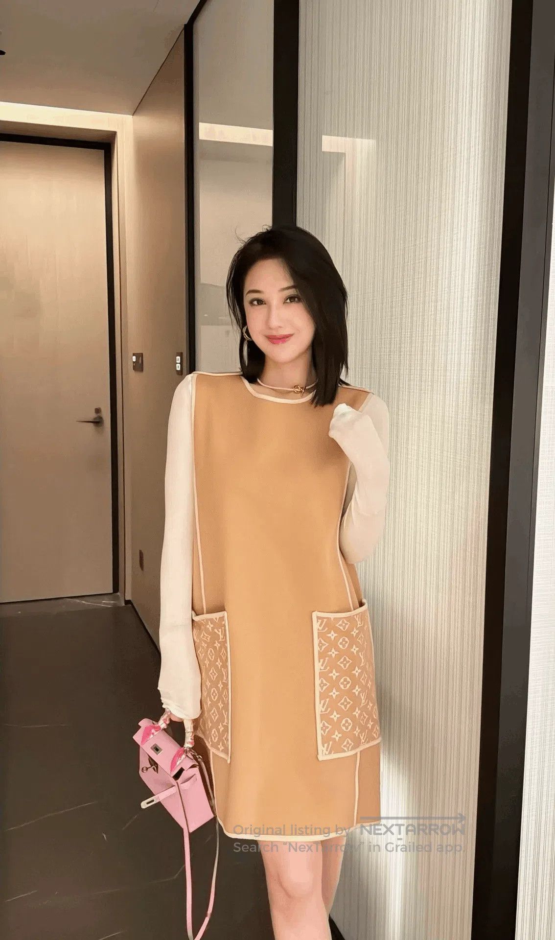Louis Vuitton Louis Vuitton x Grace Coddington Sleeveless Wool Dress. Size S / US 4 / IT 40 - 5 Thumbnail