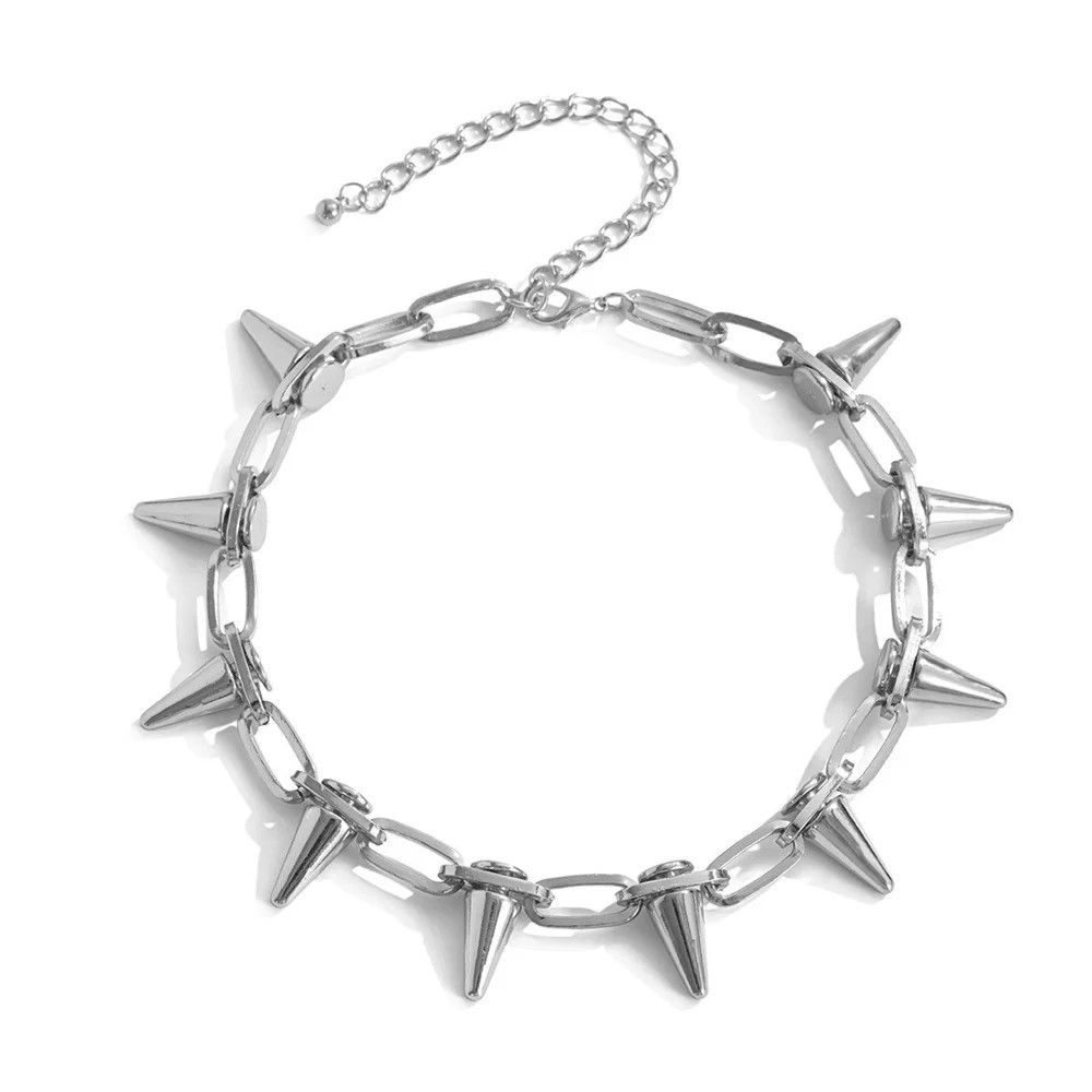 Japanese Brand × Jewelry Goth Punk Spikes Choker Necklace Chain Size ONE SIZE - 7 Thumbnail