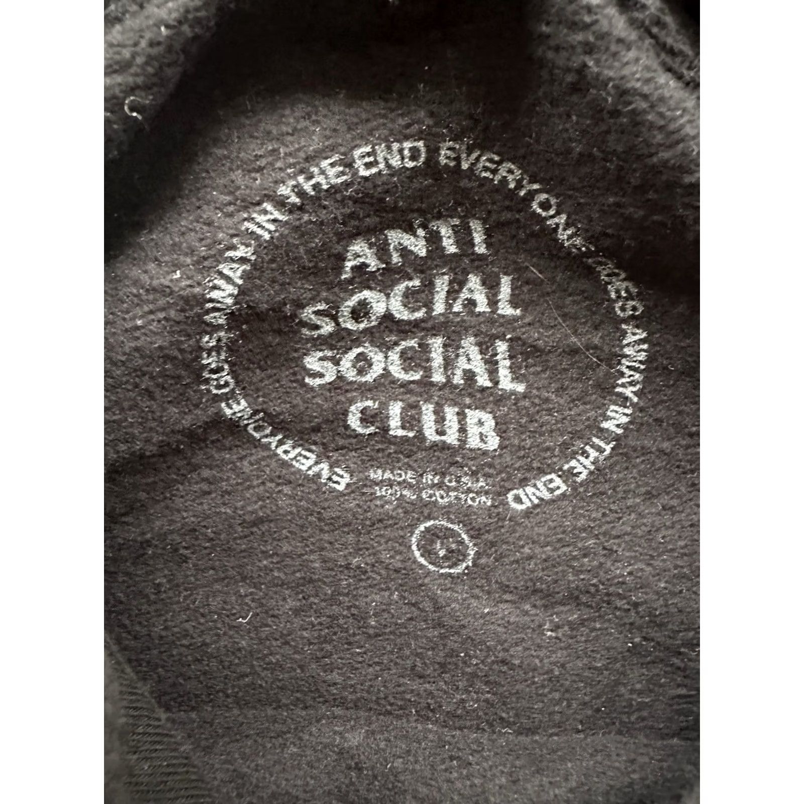 Anti Social Social Club Anti Social Social Club Hoodie Lightning Graphic Black Mens Size Large USA Made Size US L / EU 52-54 / 3 - 7 Thumbnail