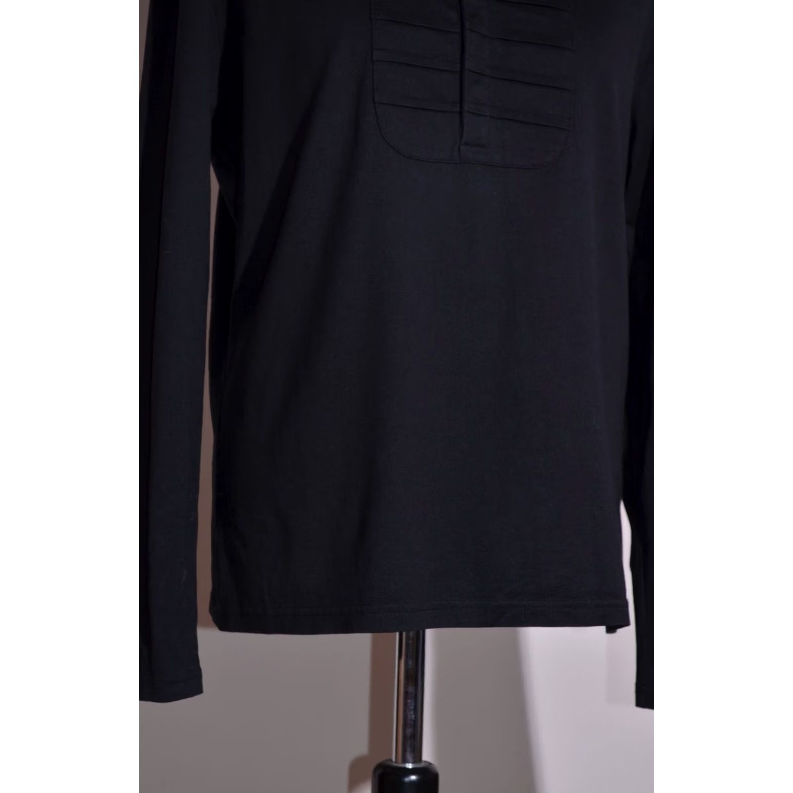 Emanuel Ungaro Ungaro Homme Mens Black Long Sleeve Jumper Lightweight Cotton Size L Size US L / EU 52-54 / 3 - 3 Thumbnail