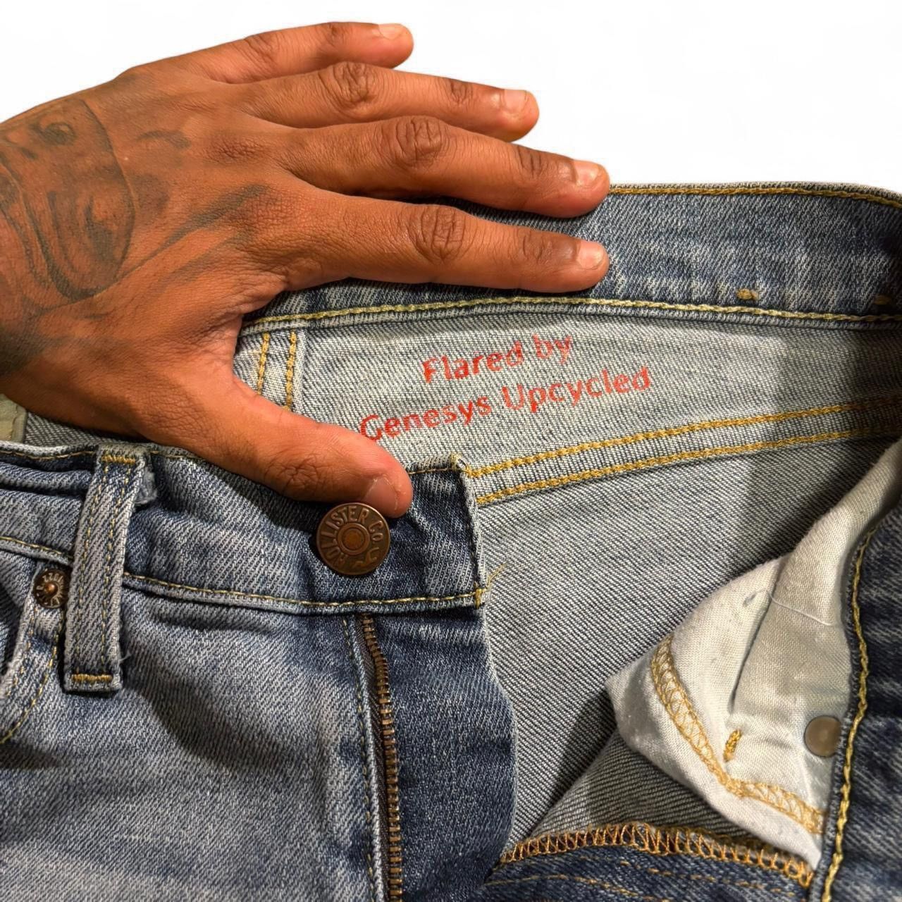 Hollister Upcycled Flared Jeans Size US 29 - 3 Thumbnail