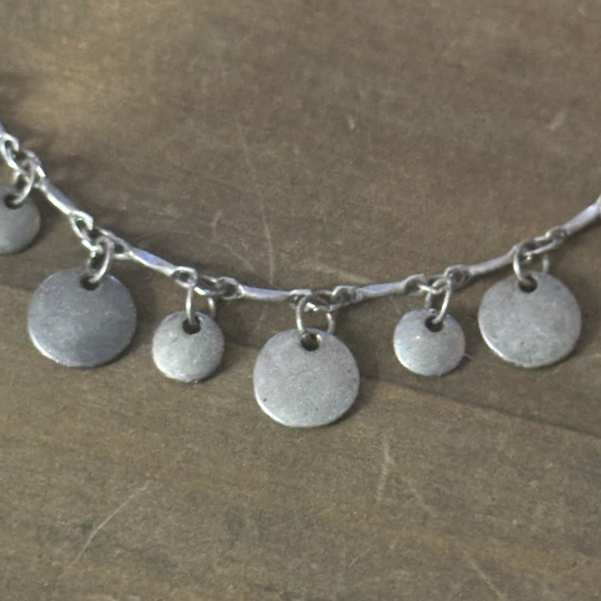 Aeropostale Aeropostale silver tone dangling disc charms necklace Size ONE SIZE - 3 Thumbnail