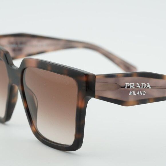 Prada Prada PR24ZS 23A0A6 Sunglasses Muave Havana Square Frame Size ONE SIZE - 8 Thumbnail