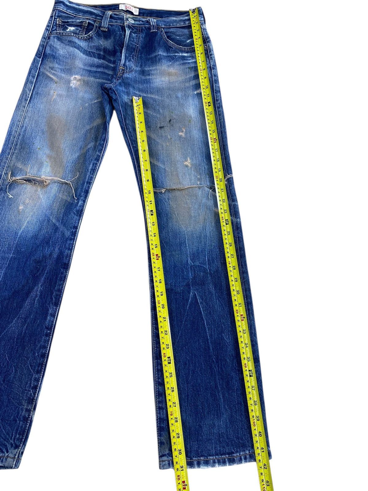 Levi's Levi’s 501 Mud Wash Whiskered Style Straight Leg Jeans Size US 30 / EU 46 - 8 Thumbnail