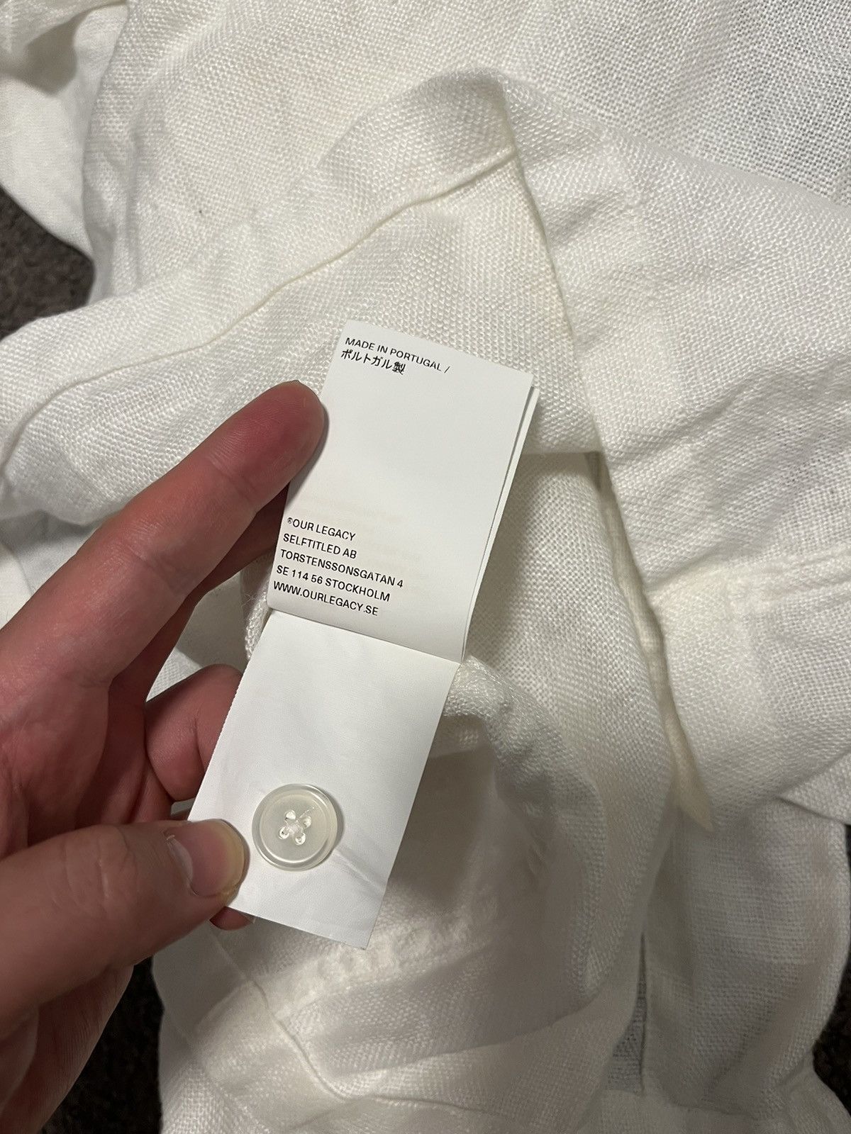 Our Legacy Linen box shirt Size US M / EU 48-50 / 2 - 7 Thumbnail