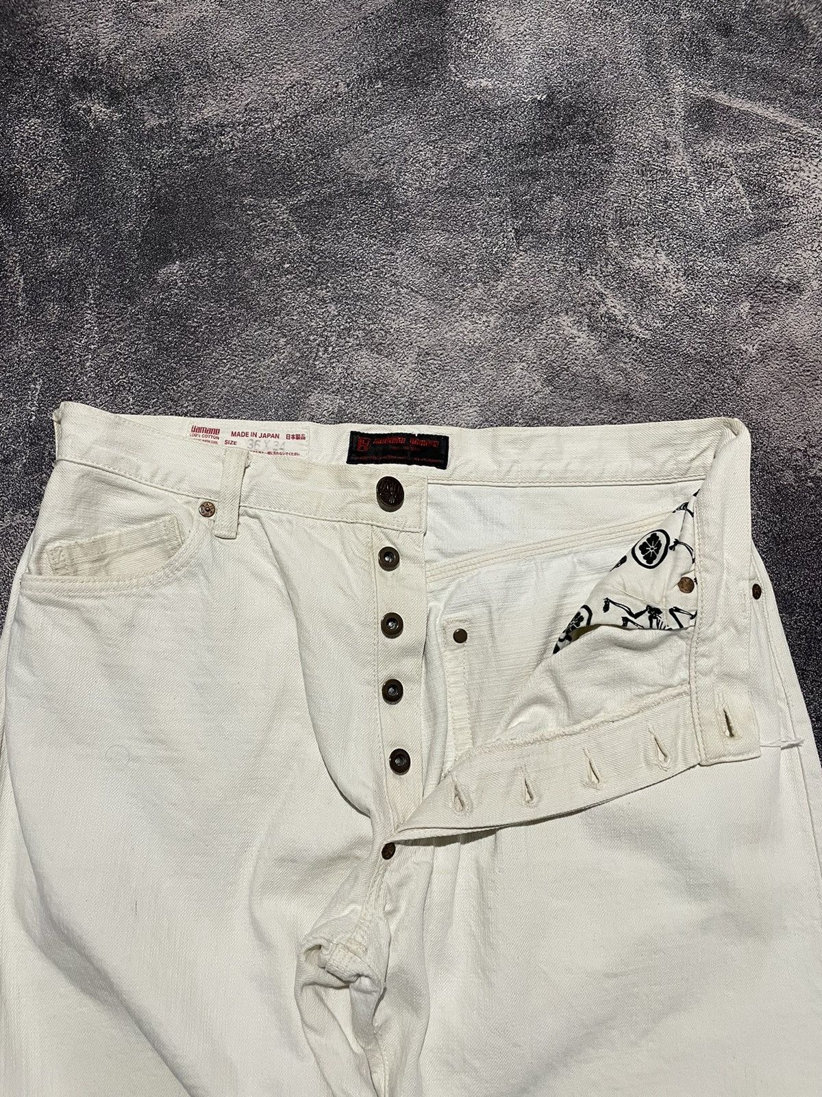 Evisu Evisu Yamane Denim White Selvedge Distresed Size US 34 / EU 50 - 11 Thumbnail