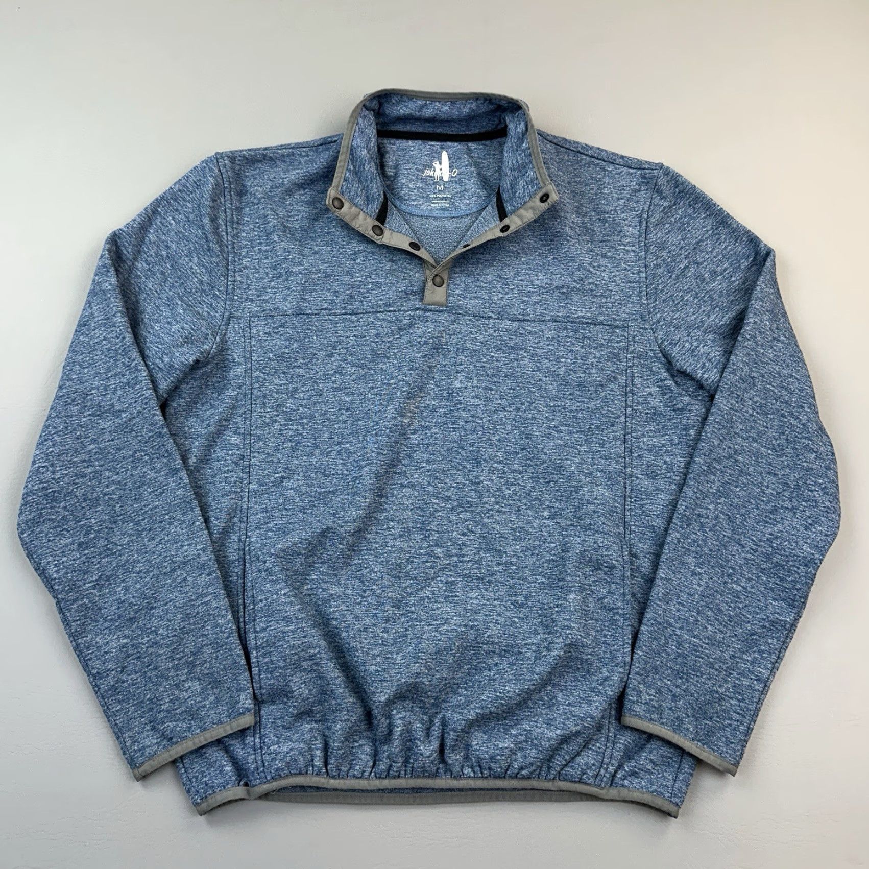 johnnie-O Johnnie-O Sweater Mens Medium Blue Fleece 1/4 Snap Henley Pullover Golf Casual Size US M / EU 48-50 / 2 - 2 Thumbnail