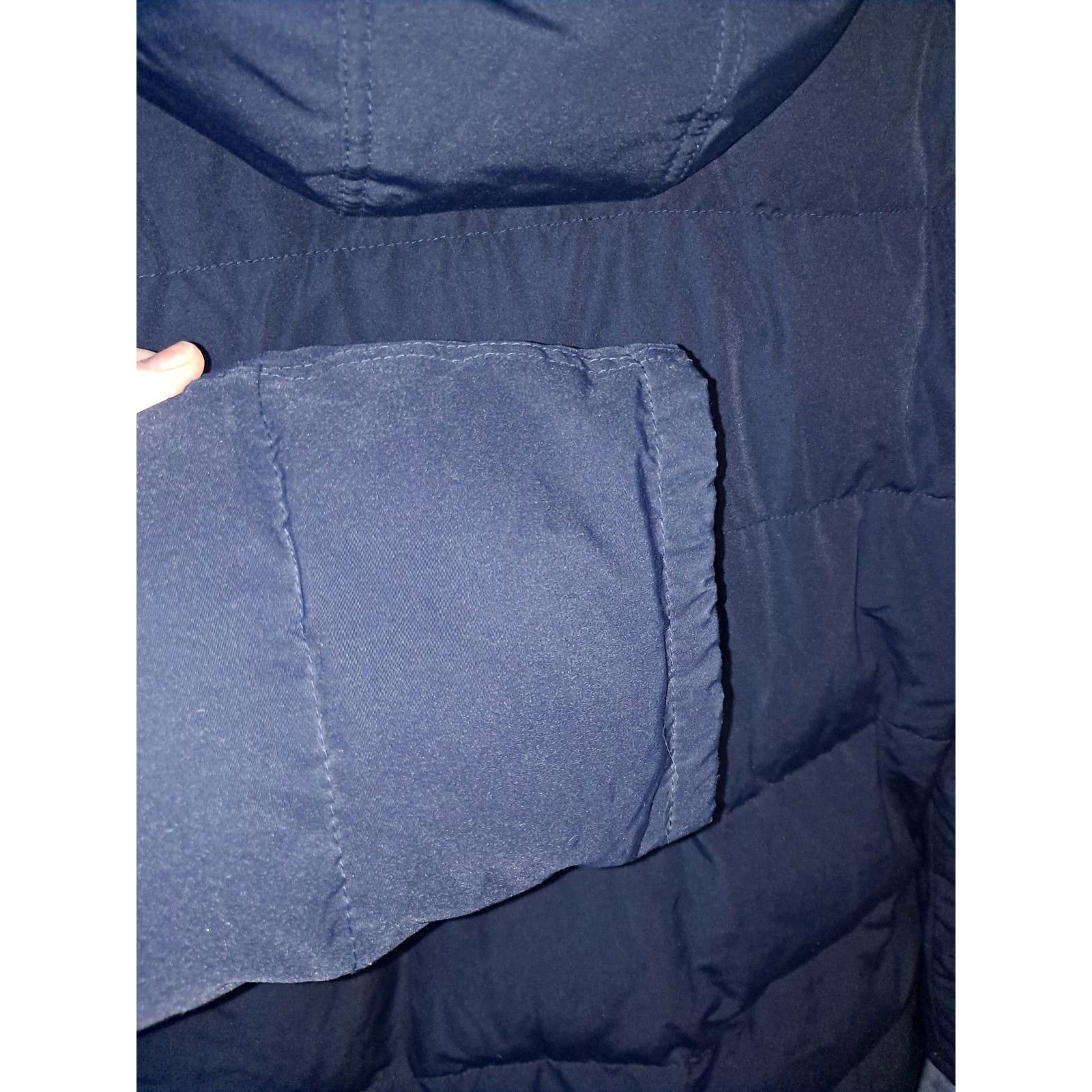 Tommy Hilfiger Tommy Hilfiger Blue Long Puffer Coat with Faux Fur Hood Size Size US XL / EU 56 / 4 - 9 Thumbnail