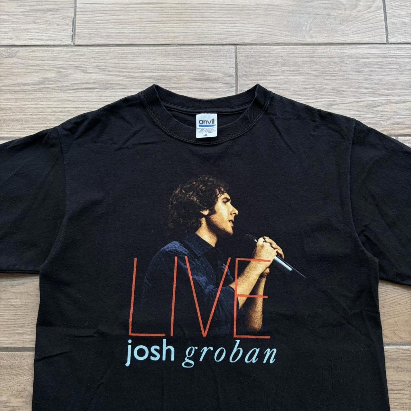 Anvil Vintage 2005 Josh Groban Tour T-Shirt Size US M / EU 48-50 / 2 - 4 Thumbnail