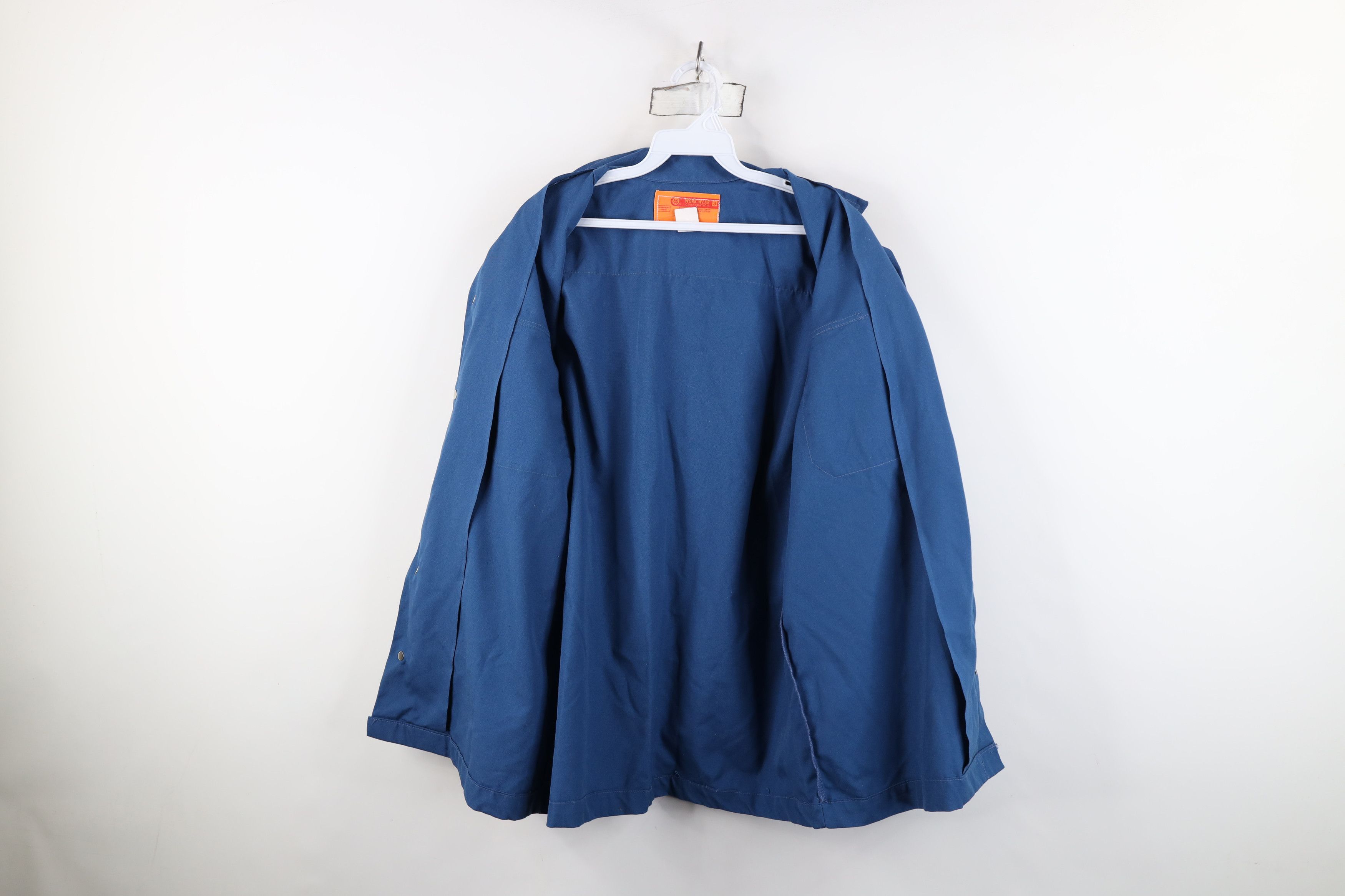 Vintage Vintage 70s Workwear Mechanic Button Shirt Jacket Blue USA Size US M / EU 48-50 / 2 - 10 Thumbnail