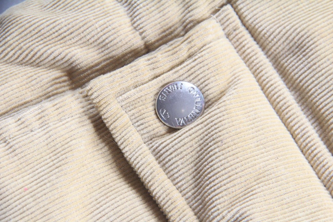 Valentino Valentino Corduroy Luxury Vintage Gilet Vest Jacket Beige XL Size US XXL / EU 58 / 5 - 4 Thumbnail