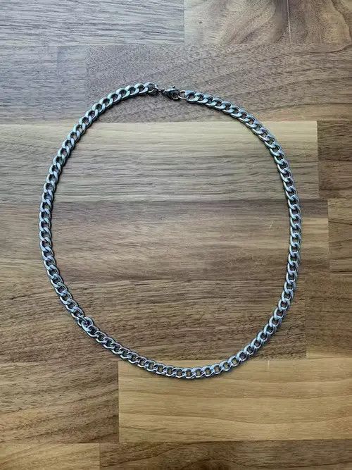 Handmade × Vintage Silver Chain, Necklace, Choker Chain Size ONE SIZE - 2 Thumbnail